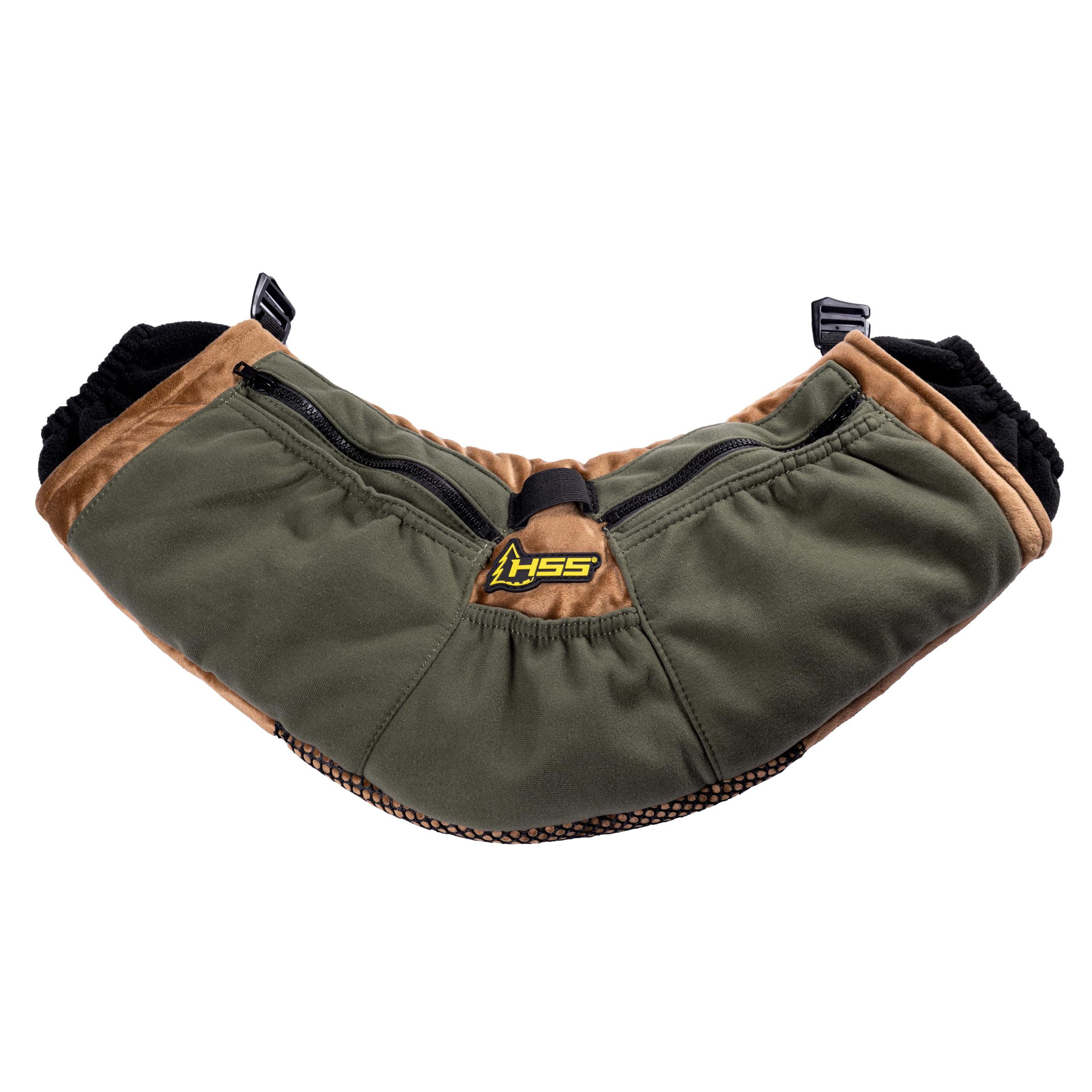 Hunter Safety System Muff Saddle: Essential Cold Weather Gear for Hunting or Fishing - Polar Fleece Hand Warmer with J-Hooks & Storage Pockets - Top Hunting Accessories for Comfort & Protection