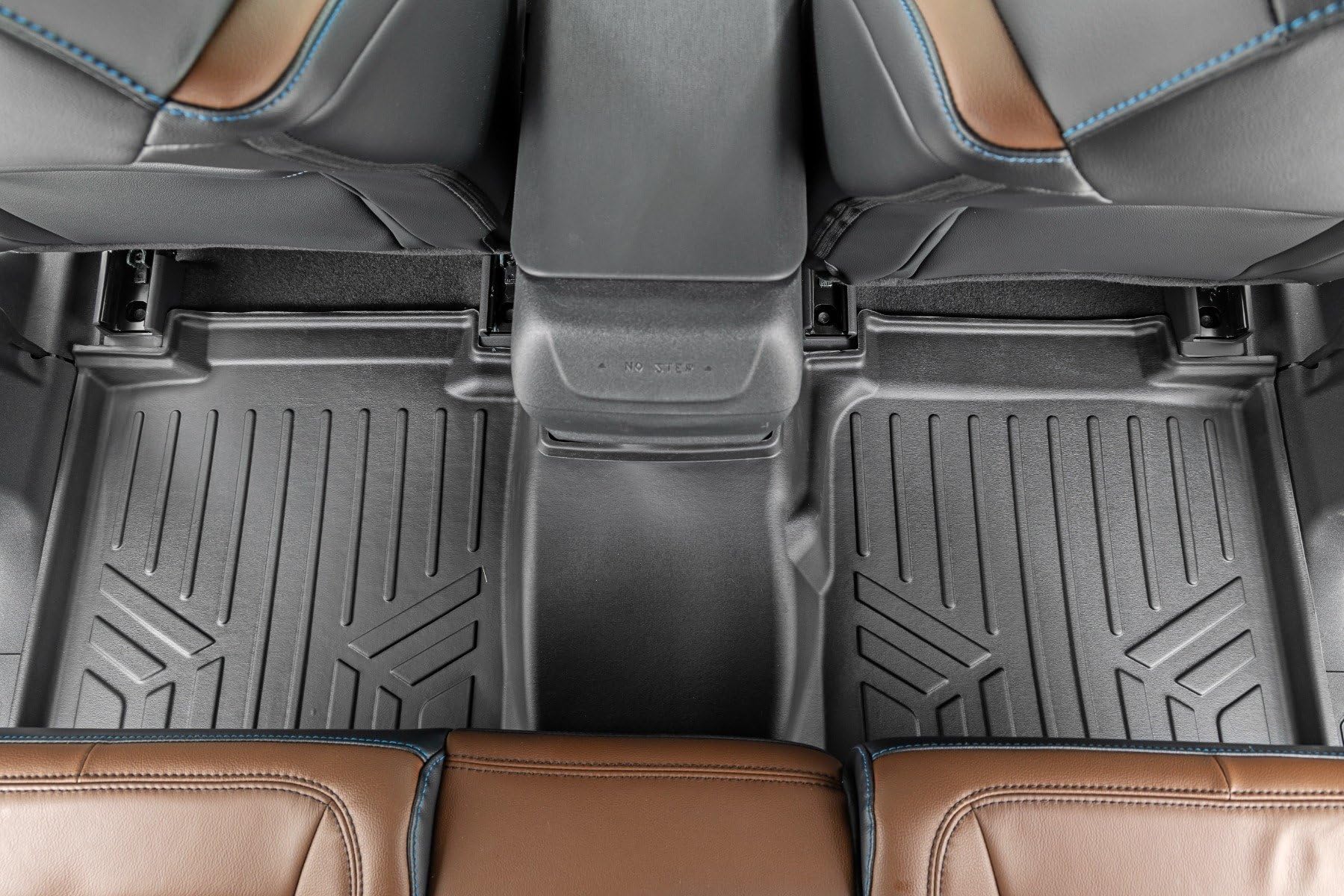 Rough Country Floor Mats All Weather for Ford Bronco 4-Door (2021-2025) - Non-Slip Waterproof Flexible Mat, Front & Rear Set