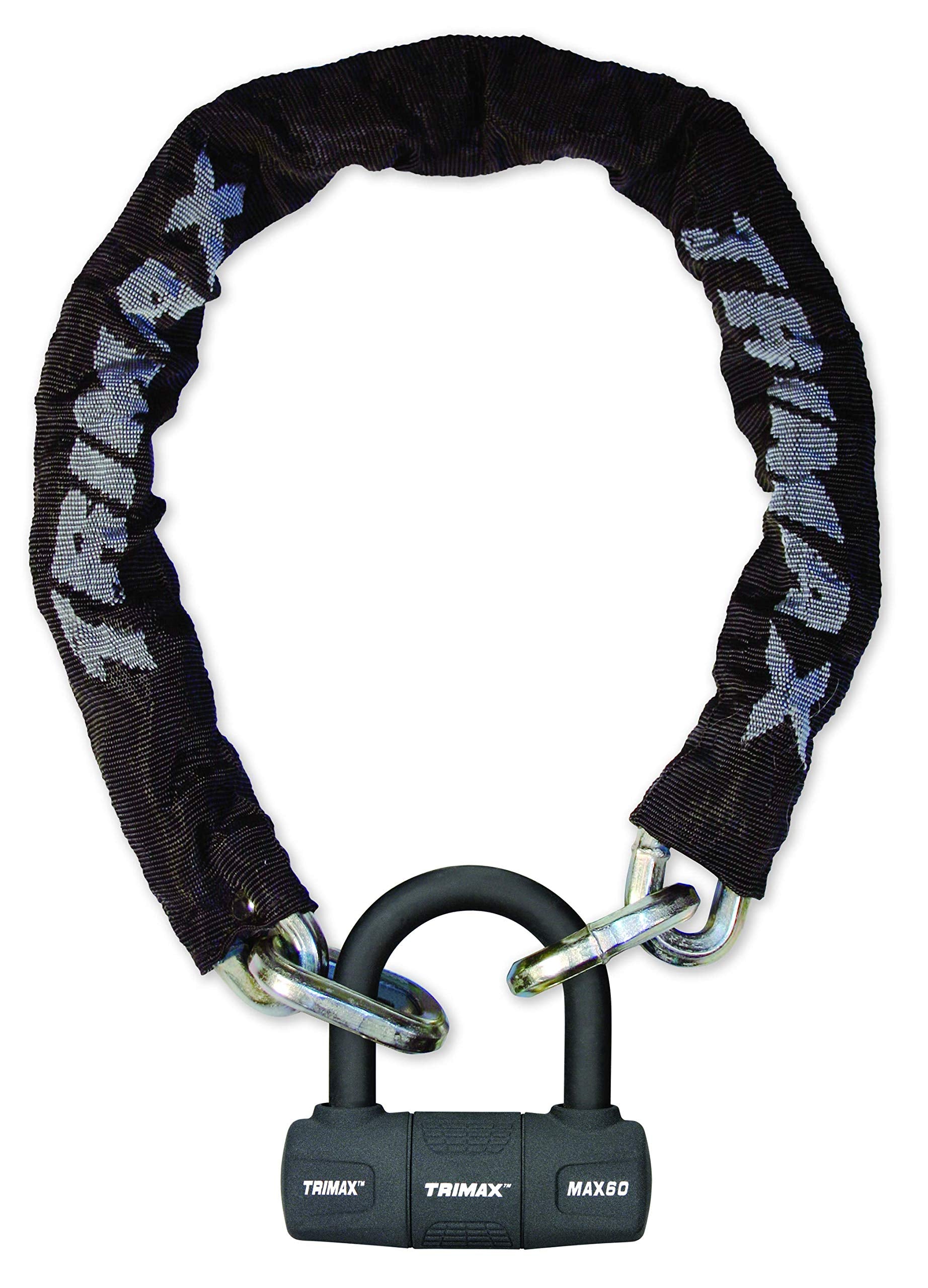 Thex Super Chain Trimax 3' 3" L with 12Mm Links & Max60 Disc U-Lock THEX3360, Wrap Packaging