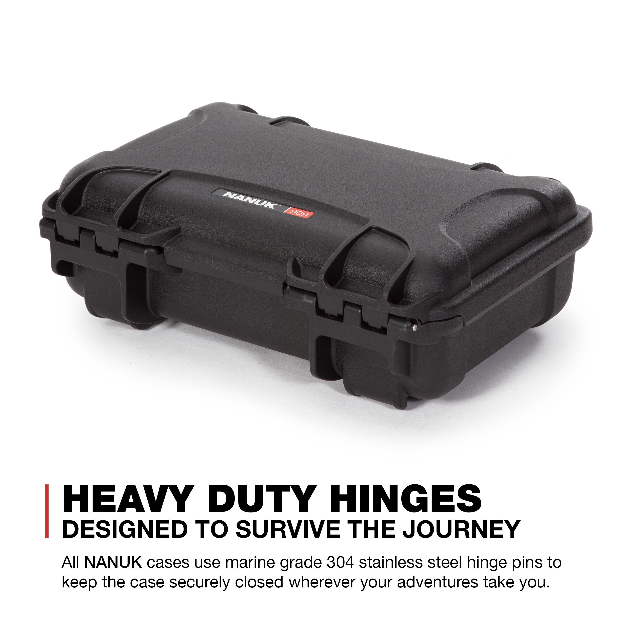 Waterproof Nanuk 909 Hard Case with Foam Insert for DJI Mini 3 Pro and RC-N1 Remote, Black