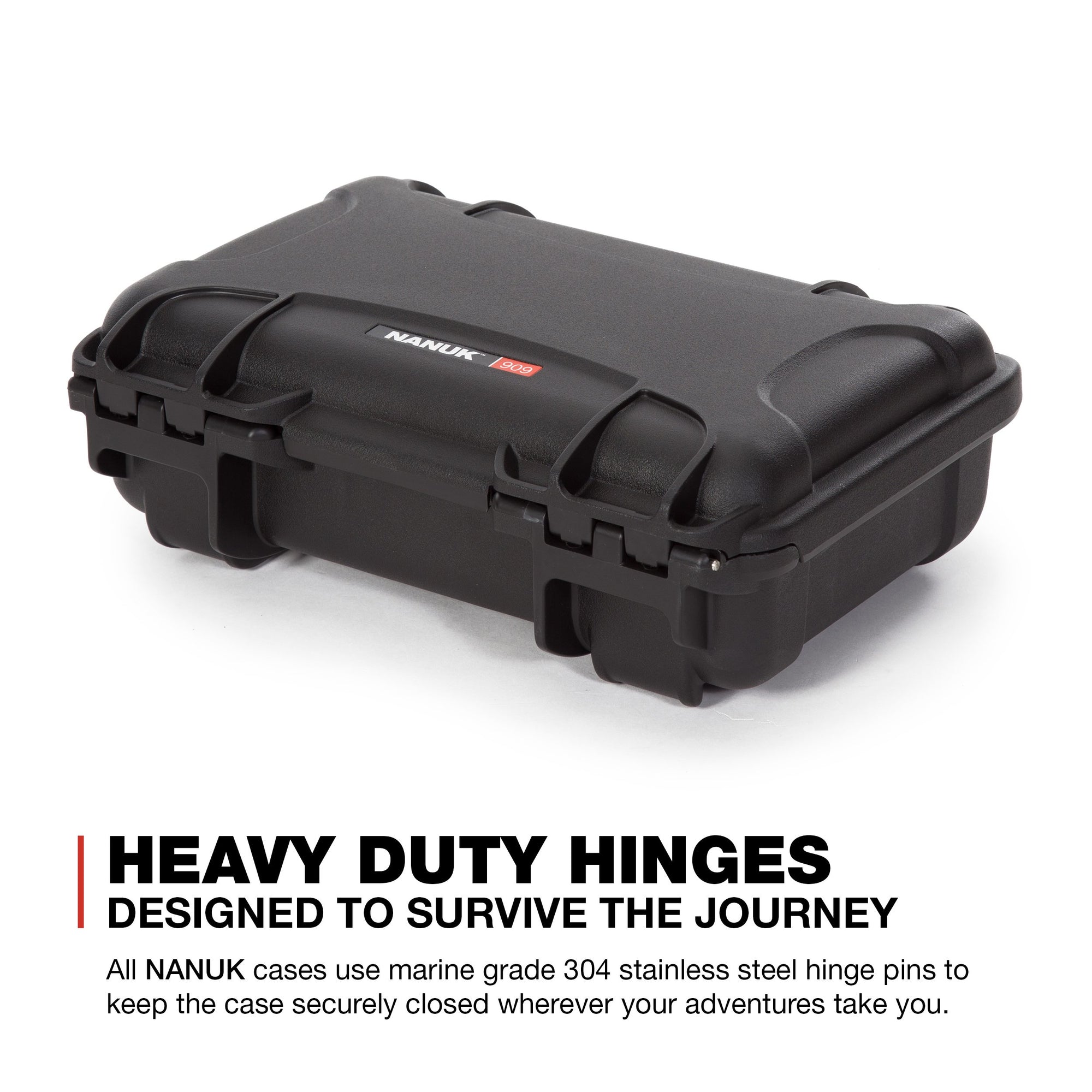 Waterproof Nanuk 909 Hard Case with Foam Insert for DJI Mini 3 Pro and RC-N1 Remote, Black