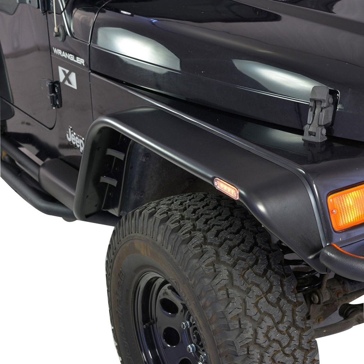 Black Rivet-Style Paramount Automotive Fender Flare, 4 Piece