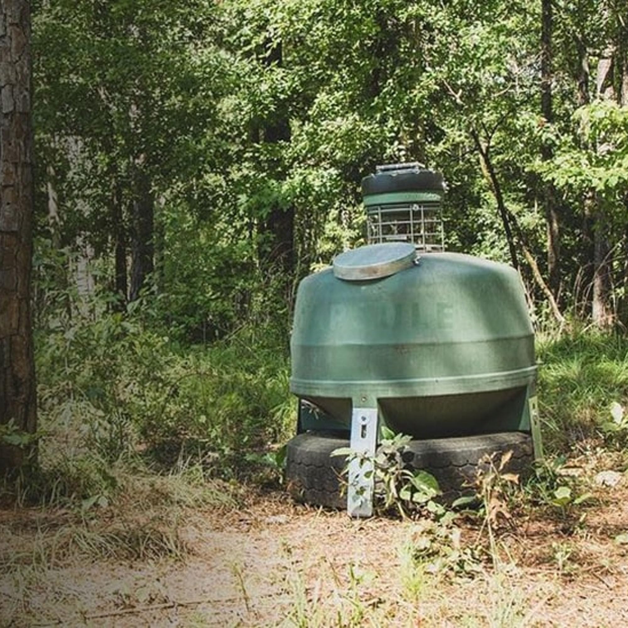 Capsule Feeders Cap-BAR Capsule Automated Game Feeders, Fits 55-Gallon Barrel, Green