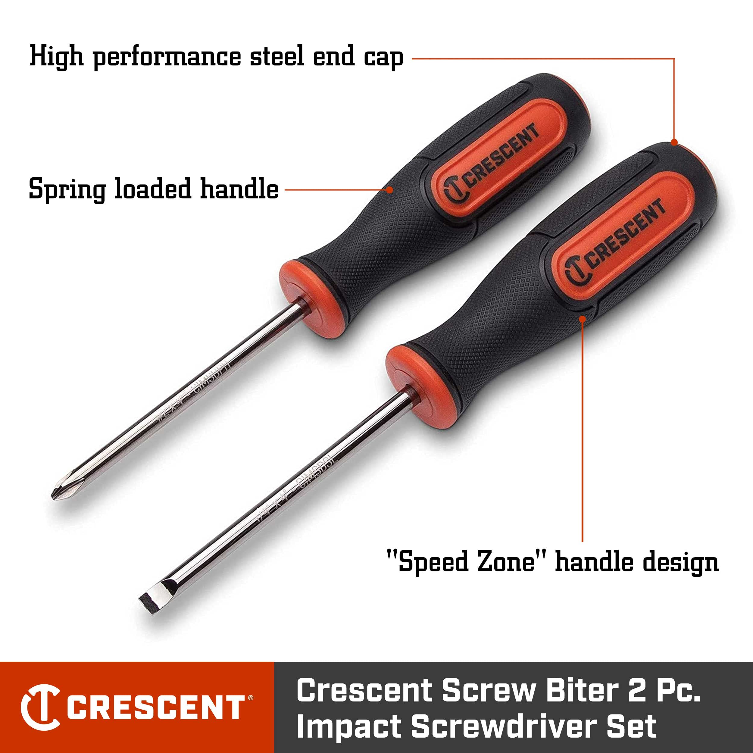 Crescent Dual Material 2 Pc. Screw Biter Extraction Screwdriver Set - CIMSD2SET