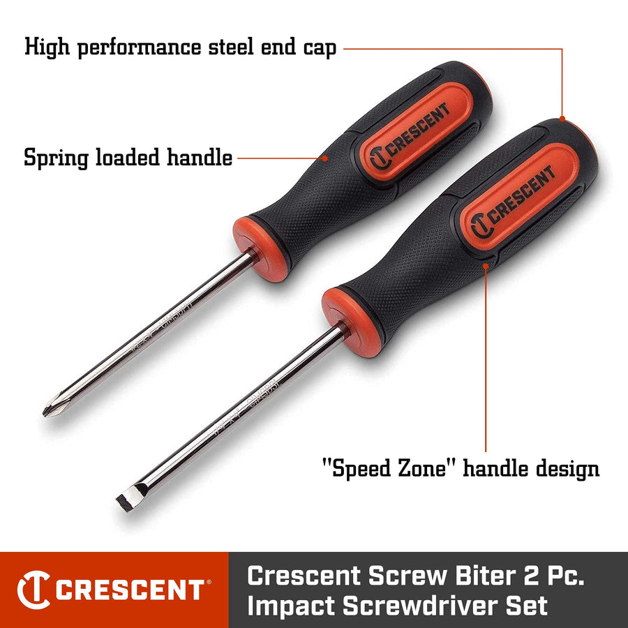 Crescent Dual Material 2 Pc. Screw Biter Extraction Screwdriver Set - CIMSD2SET