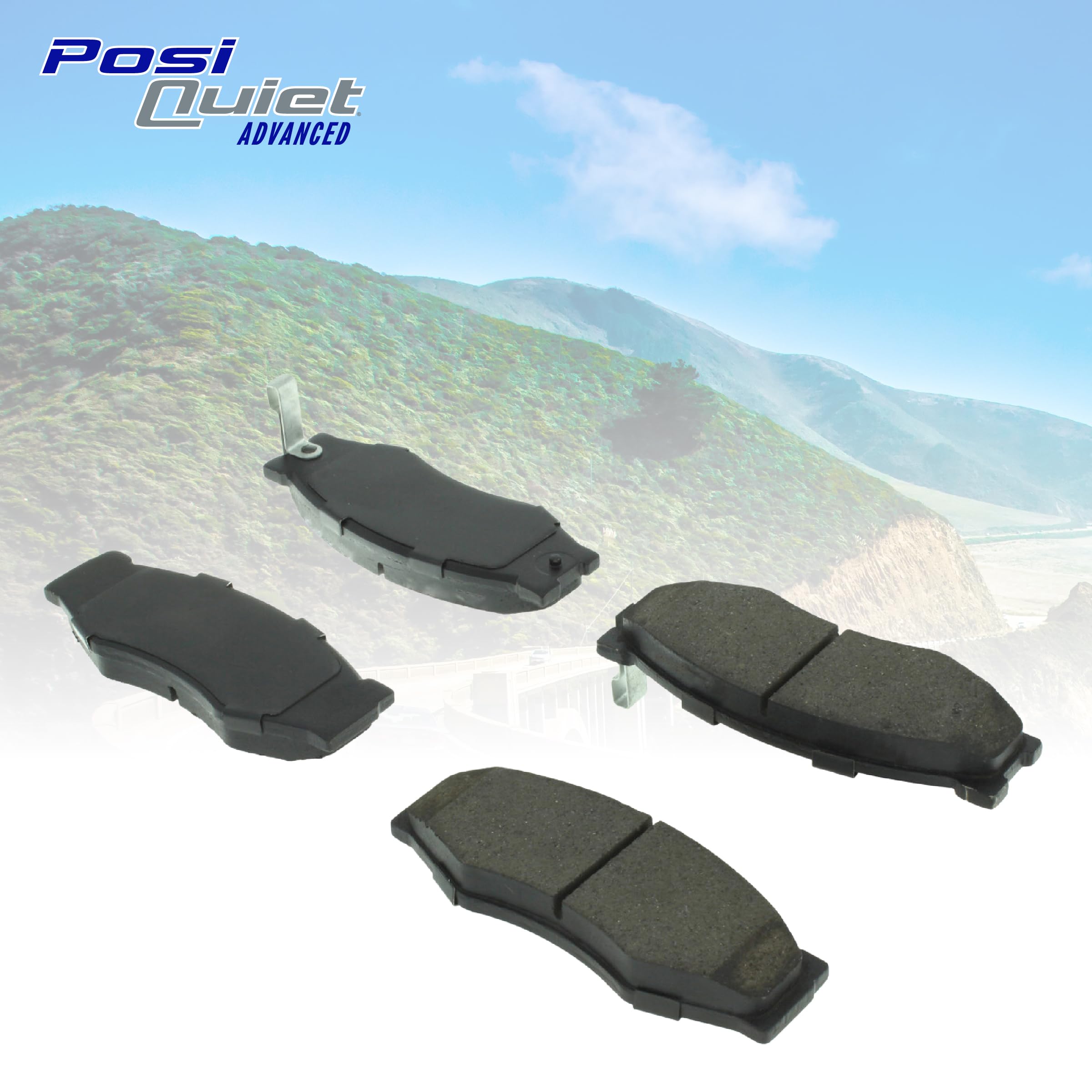 Centric POSI-QUIET 105.09230 Automotive Front Brake Pads for Select Pontiac, Toyota, Model Years