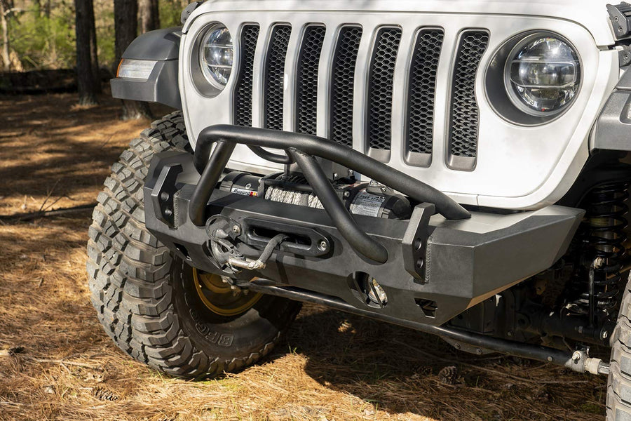 X-Striker Bar Rugged Ridge HD Bumper | Textured Black, Steel | 11540.61 | Fits HD Bumpers from Rugged Ridge
