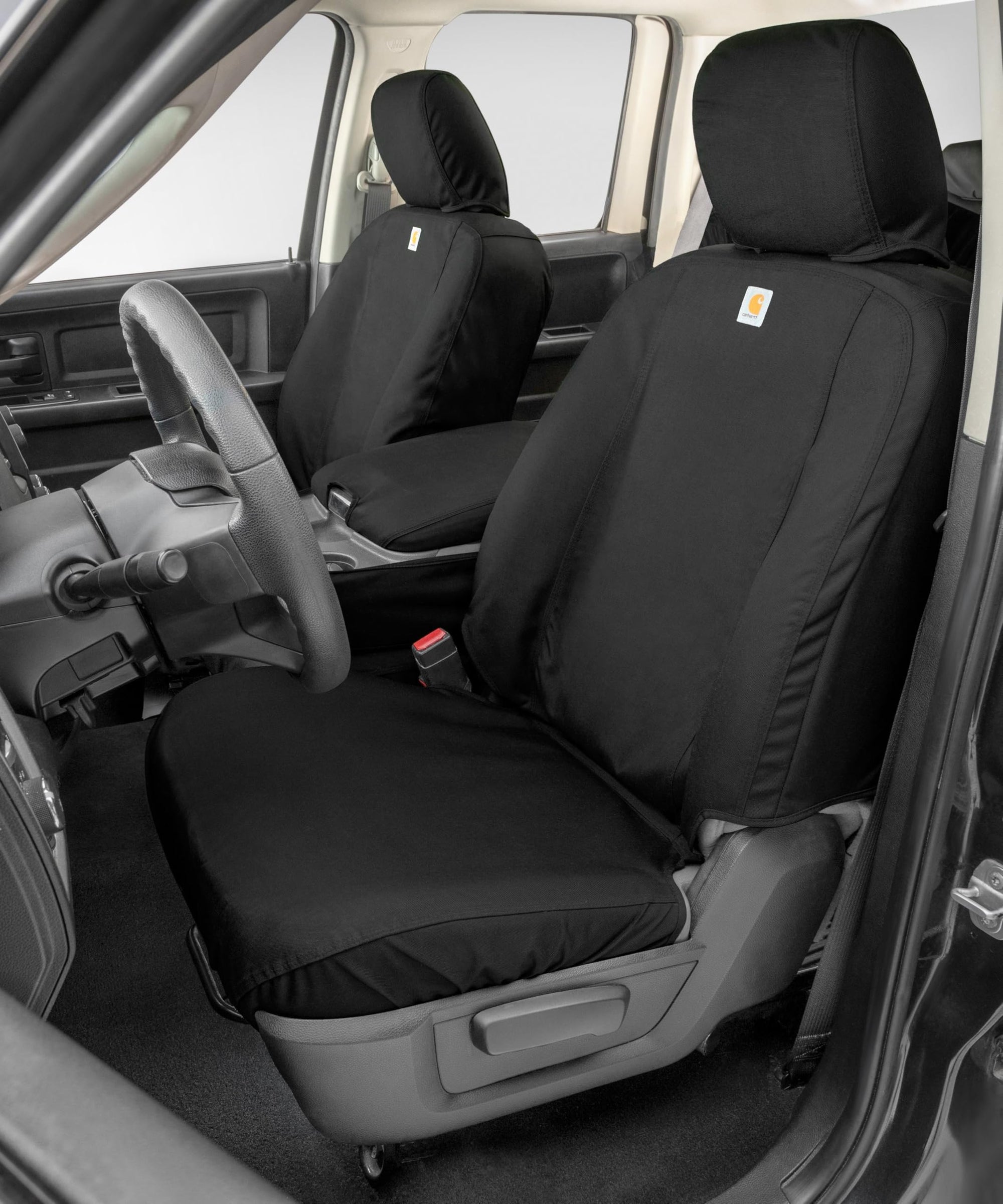 Super Dux Carhartt SeatSaver Custom Front Row Seat Covers - Black