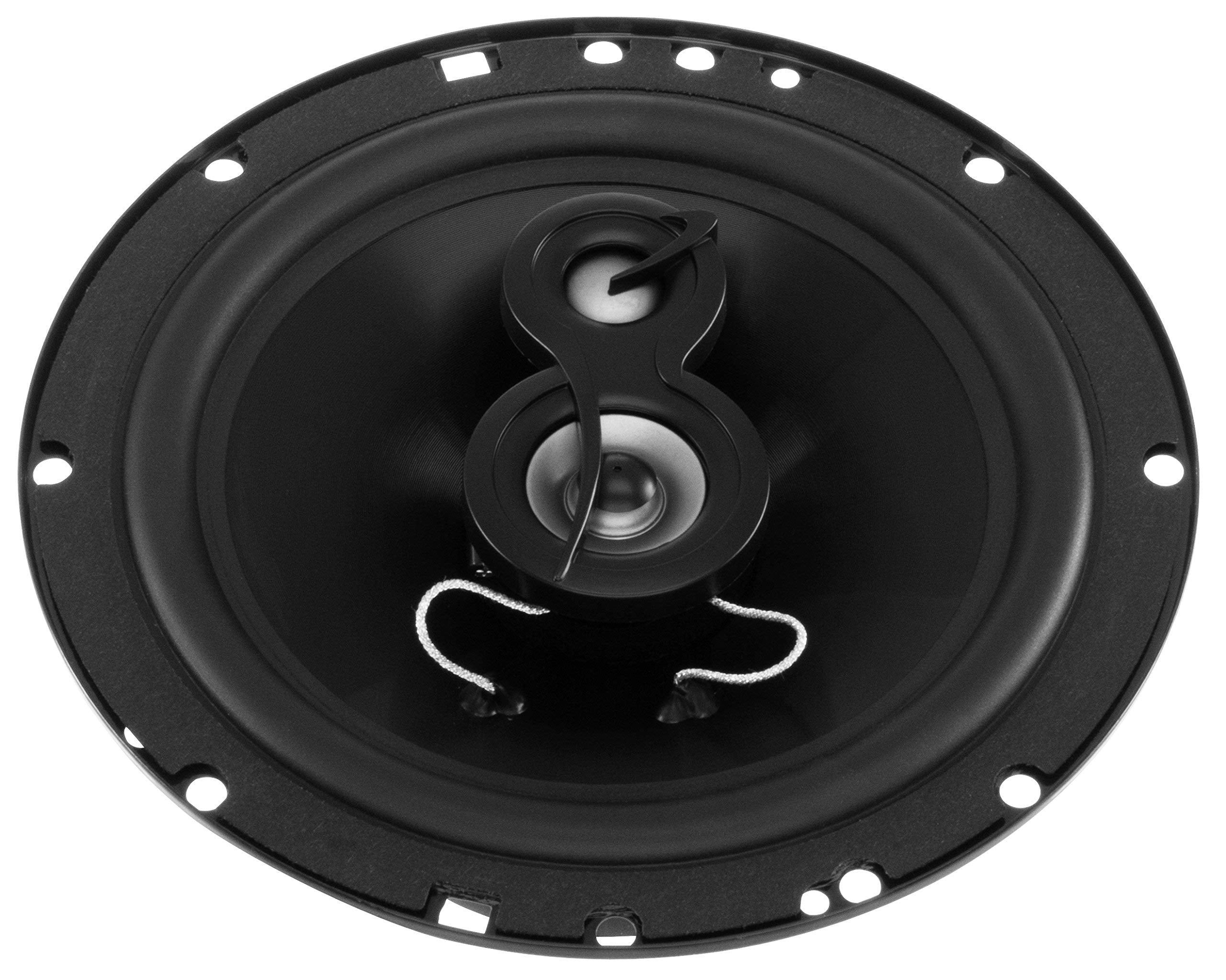 Torque Series Planet Audio TRQ623 6.5 Inch Car Audio Door Speakers - 300 Watts Max, 3 Way, Full Range, Coaxial, Sold in Pairs, Hook Up to Stereo and Amplifier, Tweeters