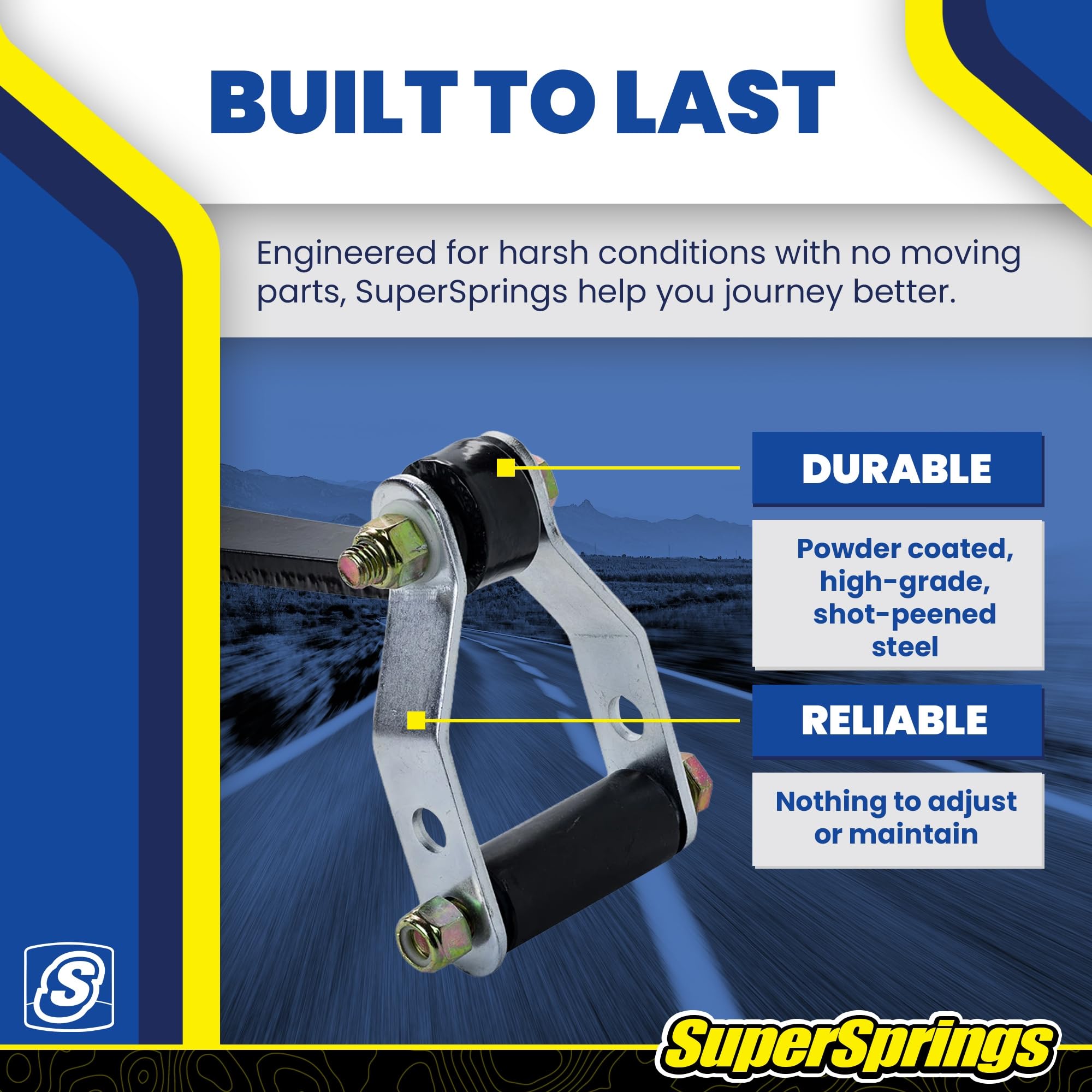 Set of SuperSprings SuperSprings fits 2014-2024 RAM ProMaster 1500/2500/3500 (2WD Only) | 1900 lb Capacity | Reduces Body Roll