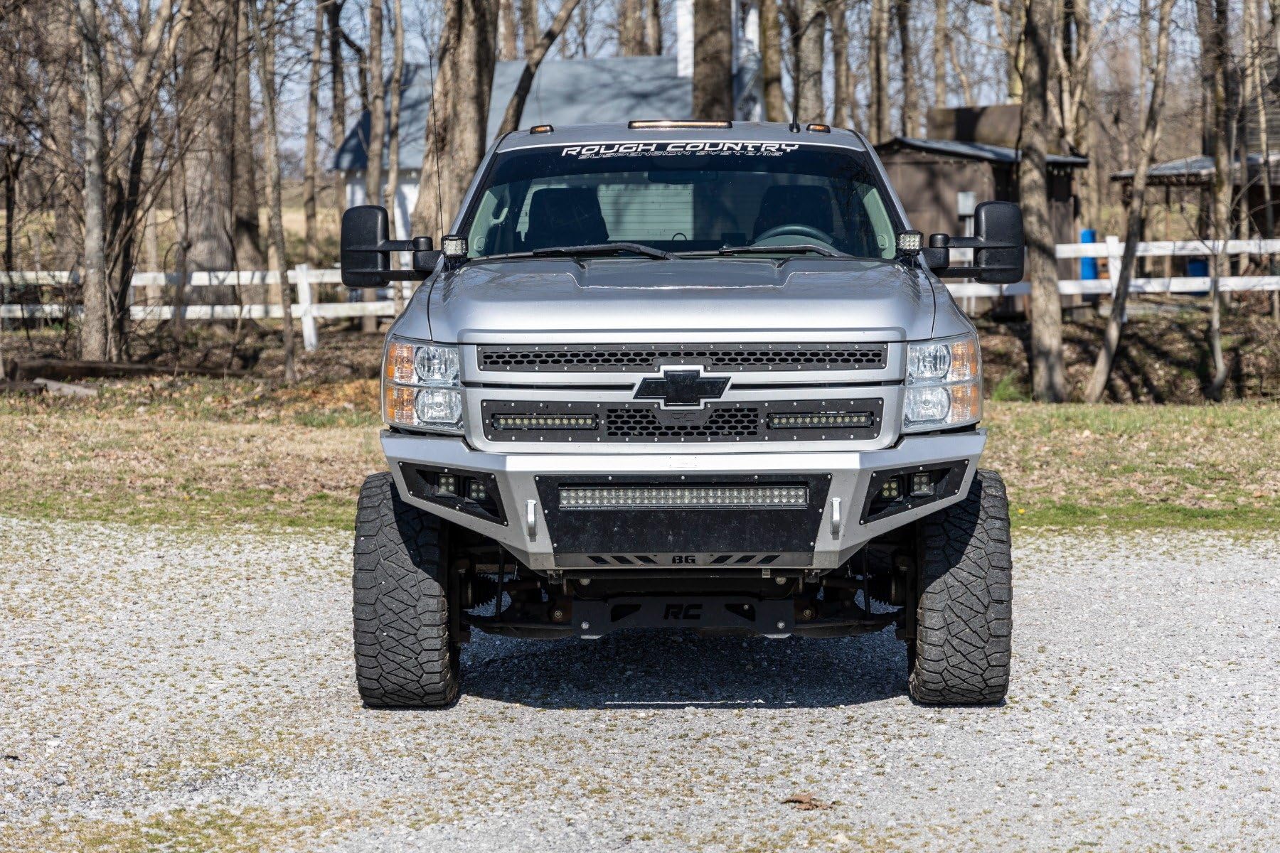 2" Rough Country Flood LED Ditch Light Kit for 07-13 Silverado 1500-71059