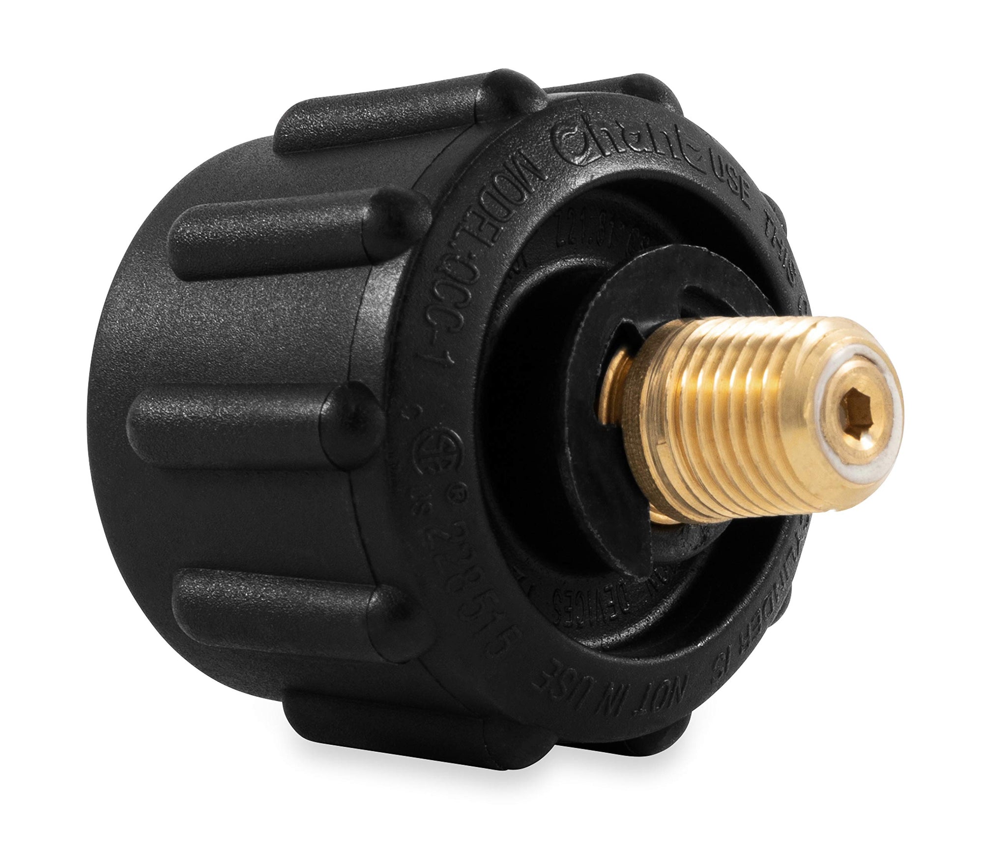 Black Camco Propane Acme Nut - 70,000 BTUs