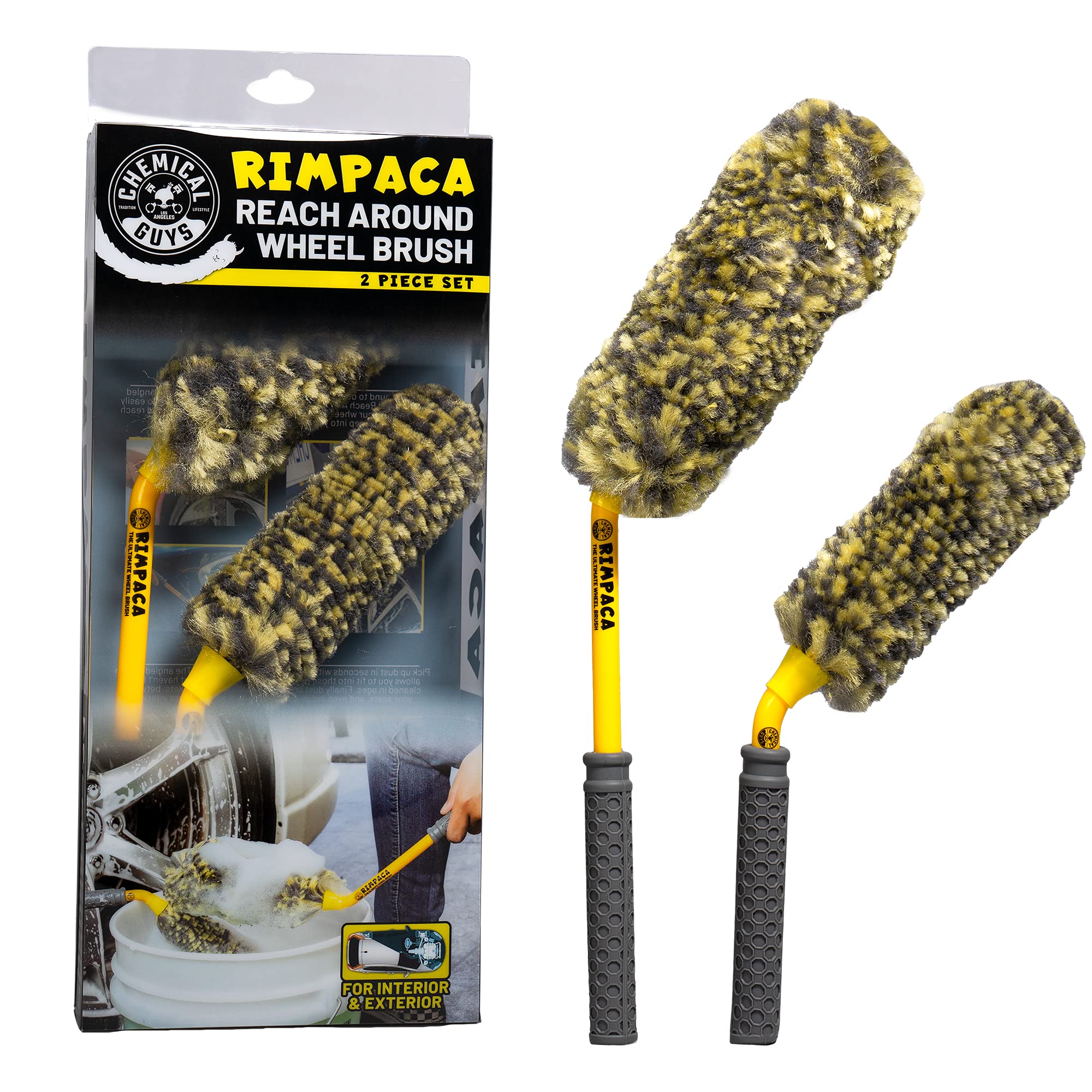 Chemical Guys Rimpaca ACC615 Reach Around Ultimate 2 Piece Wheel Brush Set (Rimpaca Wheel Cleaners)