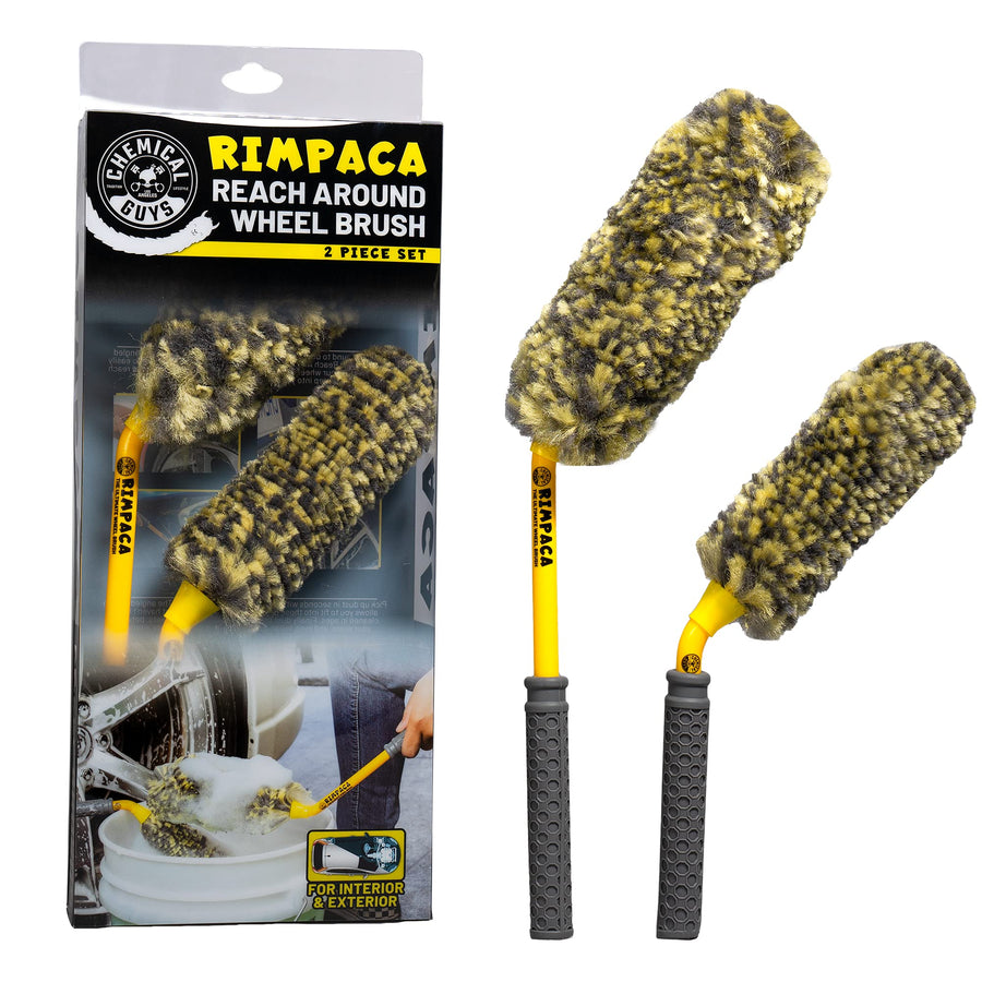 Chemical Guys Rimpaca ACC615 Reach Around Ultimate 2 Piece Wheel Brush Set (Rimpaca Wheel Cleaners)