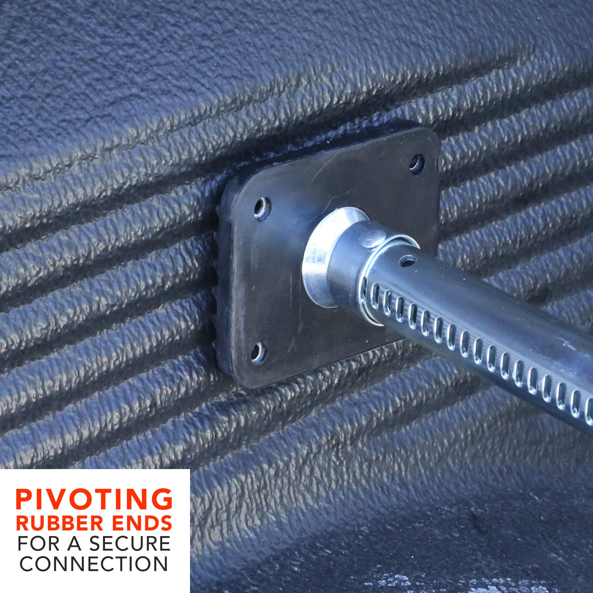 Adjustable CargoSmart Ratcheting Cargo Bar – Size Adjusts from 40” to 70” Wide – Secures Cargo in Back of Pick-Up, SUV or Box Trailer – Heavy-Duty Steel Construction - Easy Install