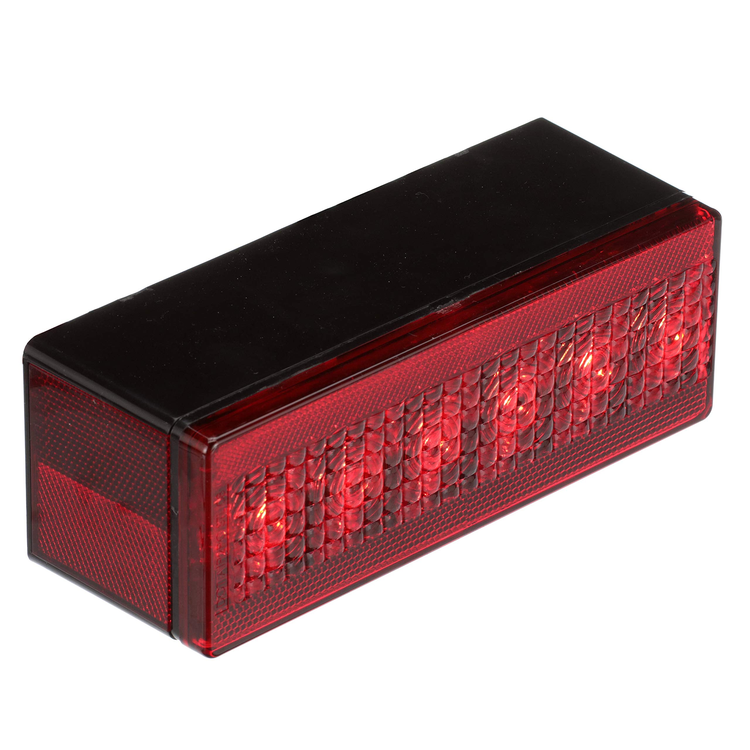 LED Low-Profile Trailer Light Kit Attwood 14064-7 — 2 Stop/Tail/Turn Submersible LED Lights, License Plate Bracket, Wiring Harness