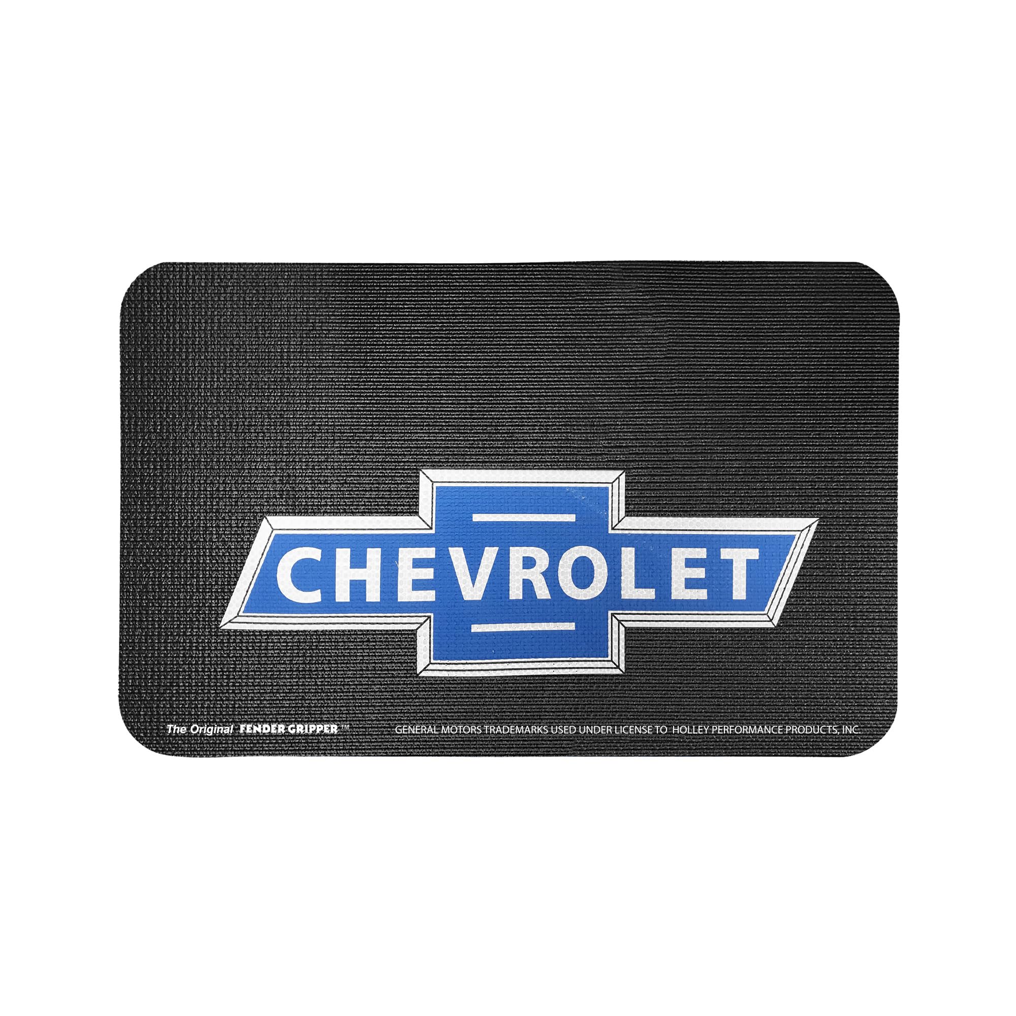 Chevrolet Blue Bowtie Fender Gripper Fender Cover | Officially Licensed by General Motors | Universal Fit | Standard Size 22" X 34" | FG2001, Black with Color Logo