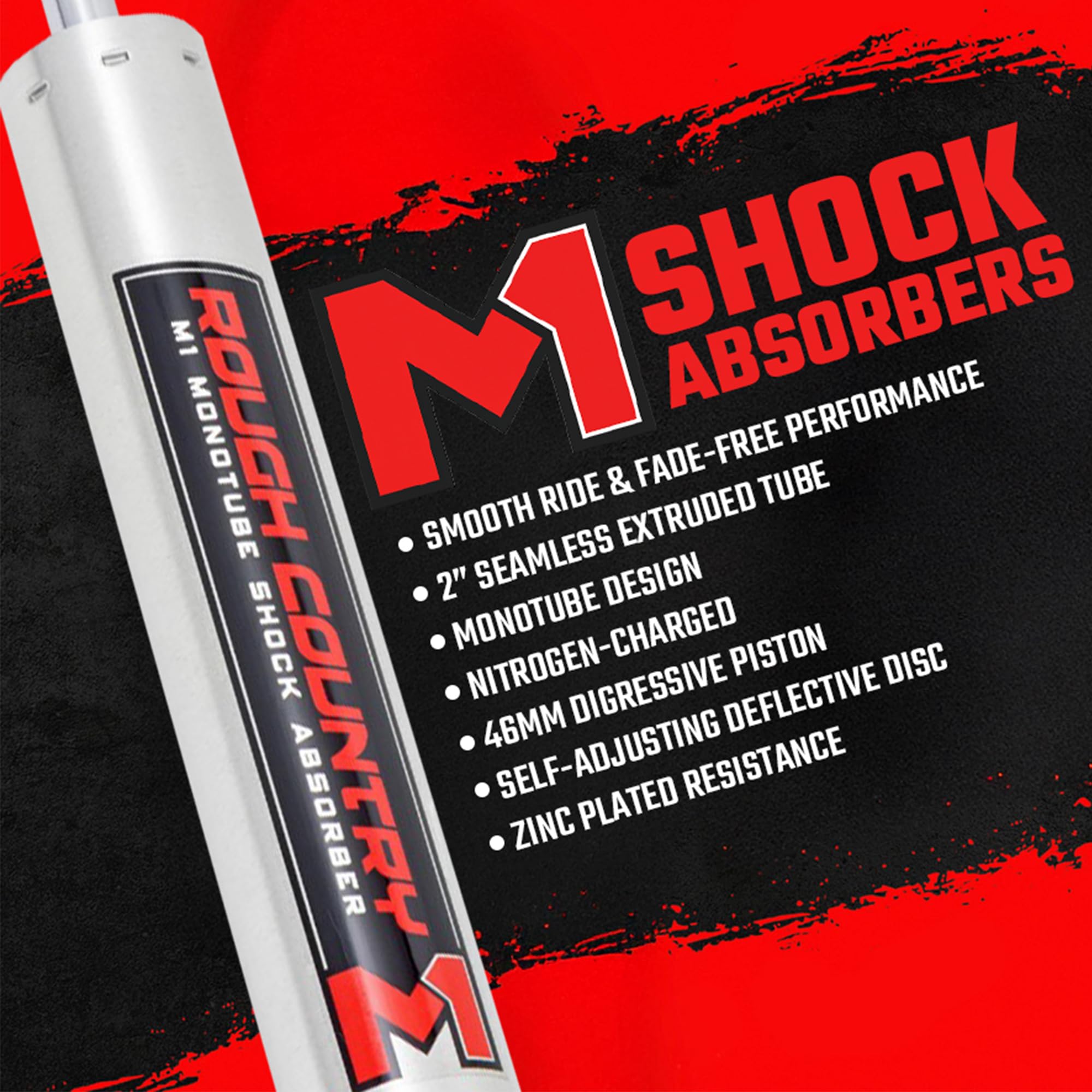 4" Rough Country N3 Rear Shocks for 92-94 Chevy K1500 Blazer - 23179_A