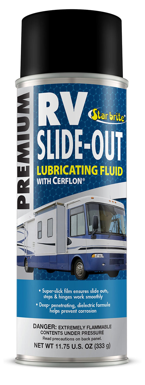 RV Slide-Out Lubricating Fluid with Cerflon - STAR BRITE Ultra-Slick, Deep-Penetrating, Corrosion Preventive Spray for RV Slide Outs (078212)