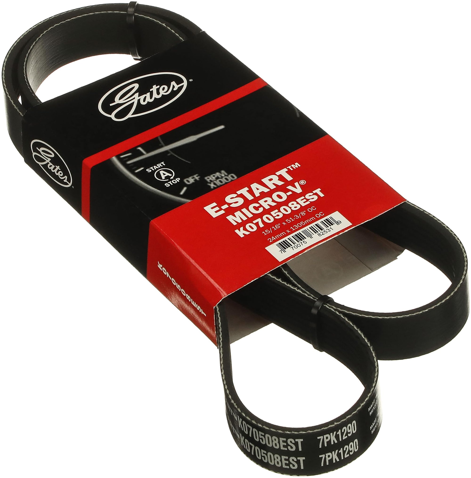 K070508EST Gates E-Start Micro-V Serpentine Drive Belt