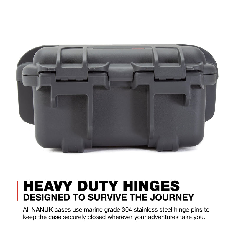 Waterproof Nanuk 905 Hard Case with Padded Dividers - Graphite