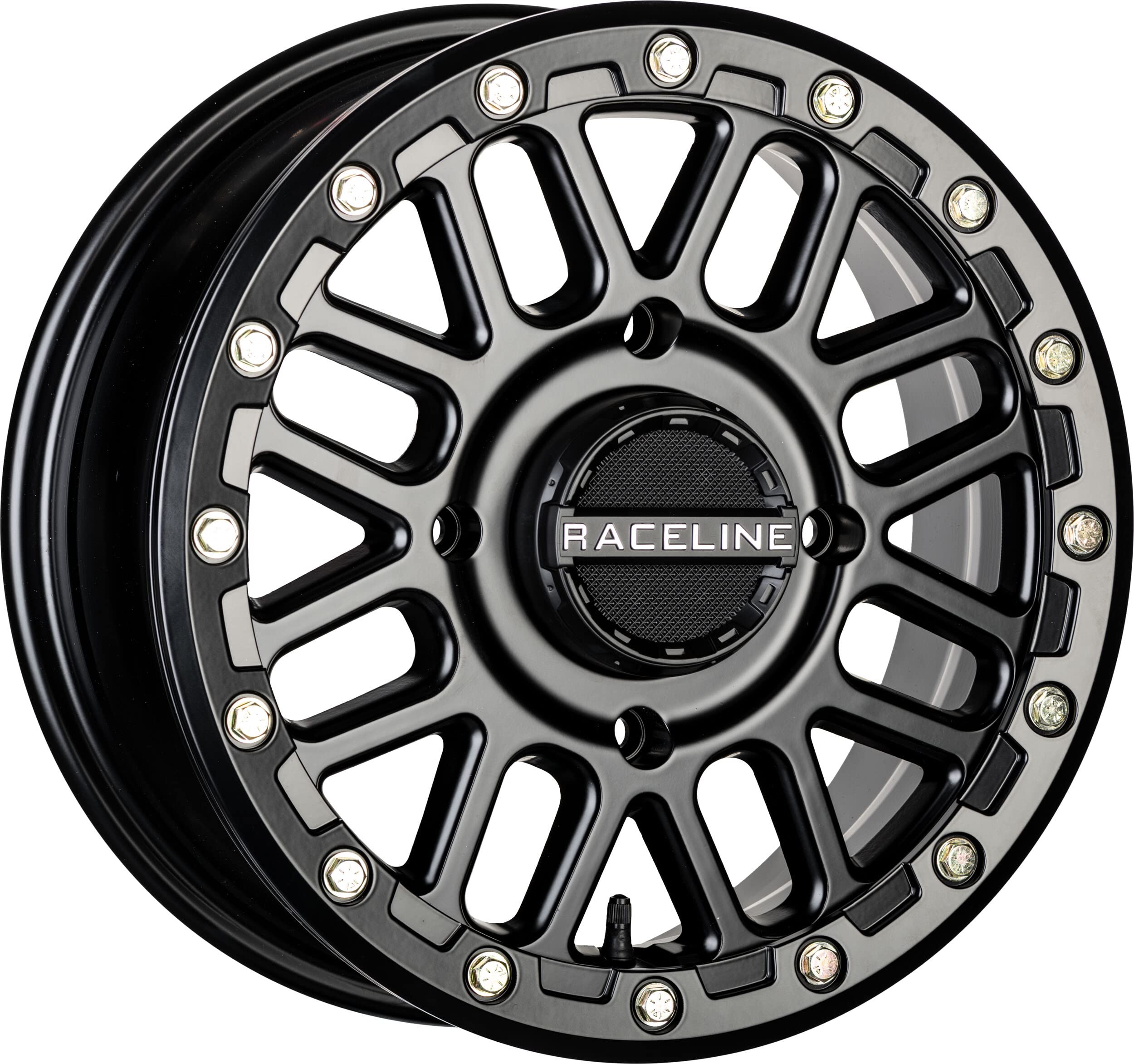 Raceline Podium A93B-47037+38 Beadlock Wheel - 14x7-6+1 Offset - 4/137 - Black