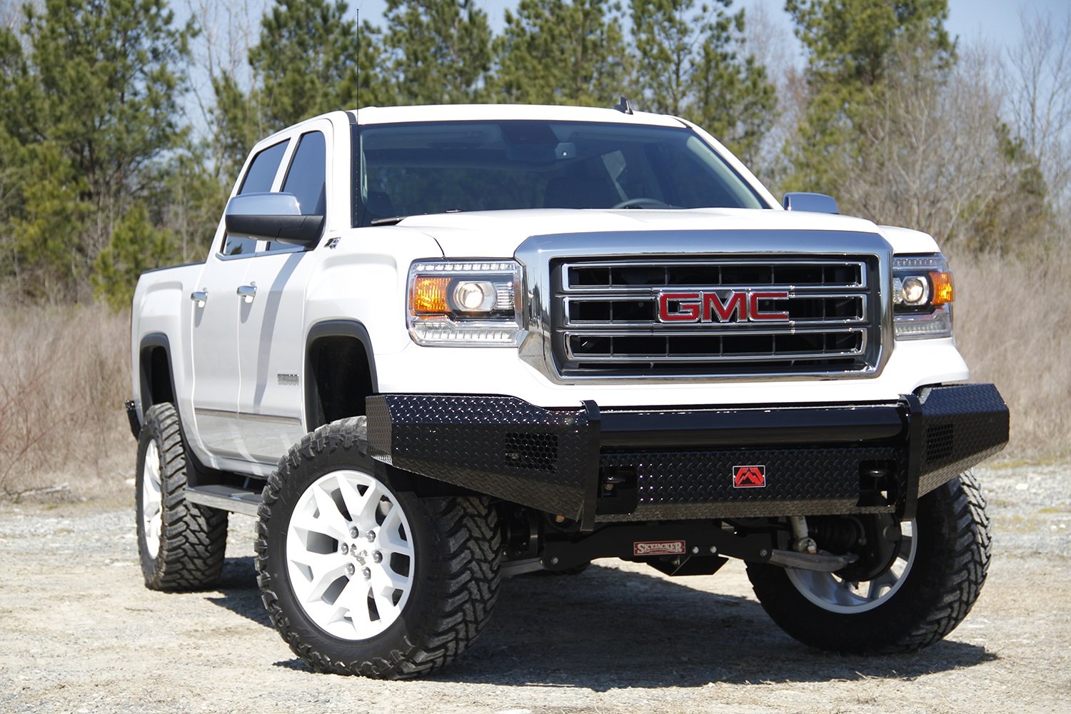 Black Steel Fab Fours GM07-K2161-1 Front Ranch Bumper