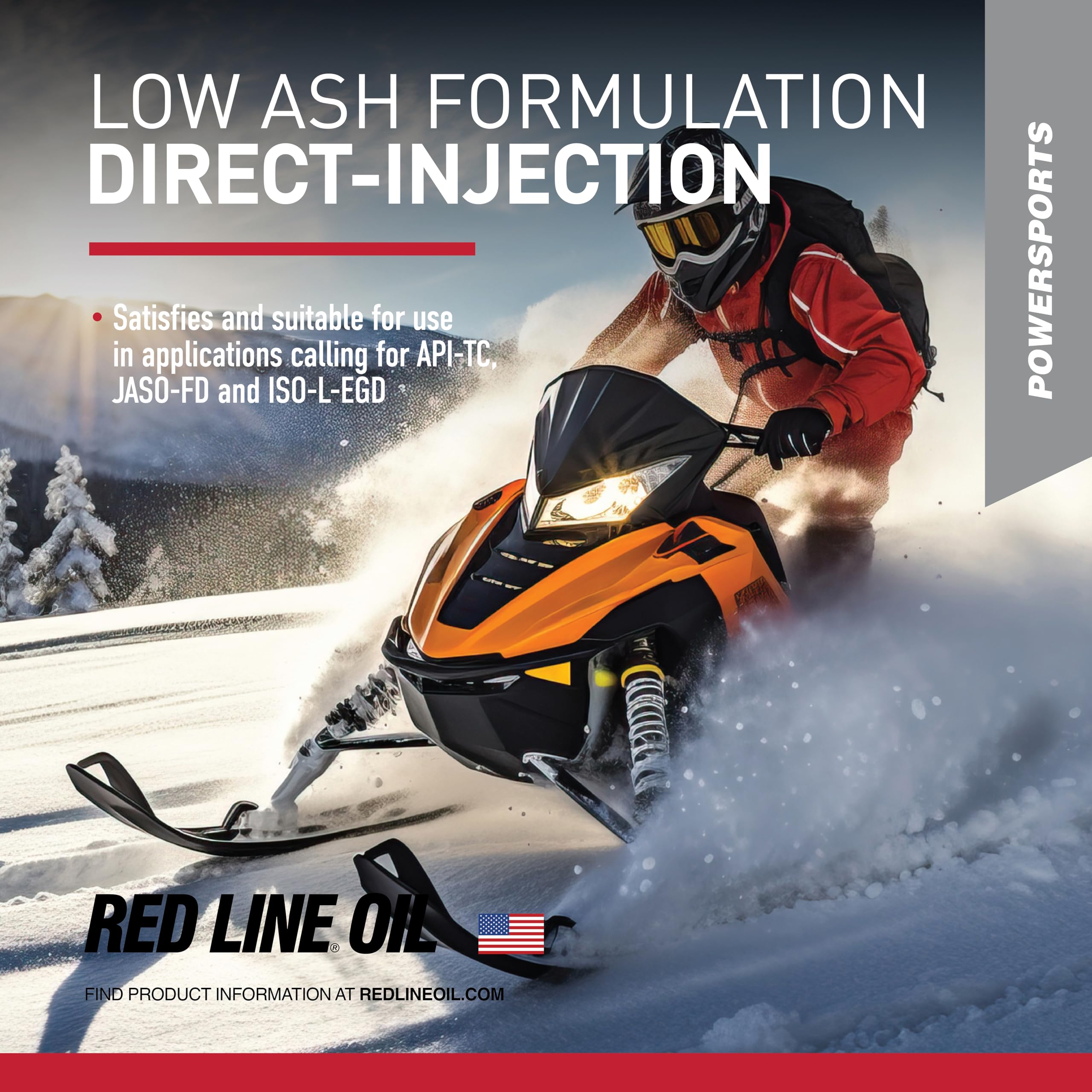 Snowmobile Oil Red Line 41005 Two-Stroke Synthetic - Gallon
