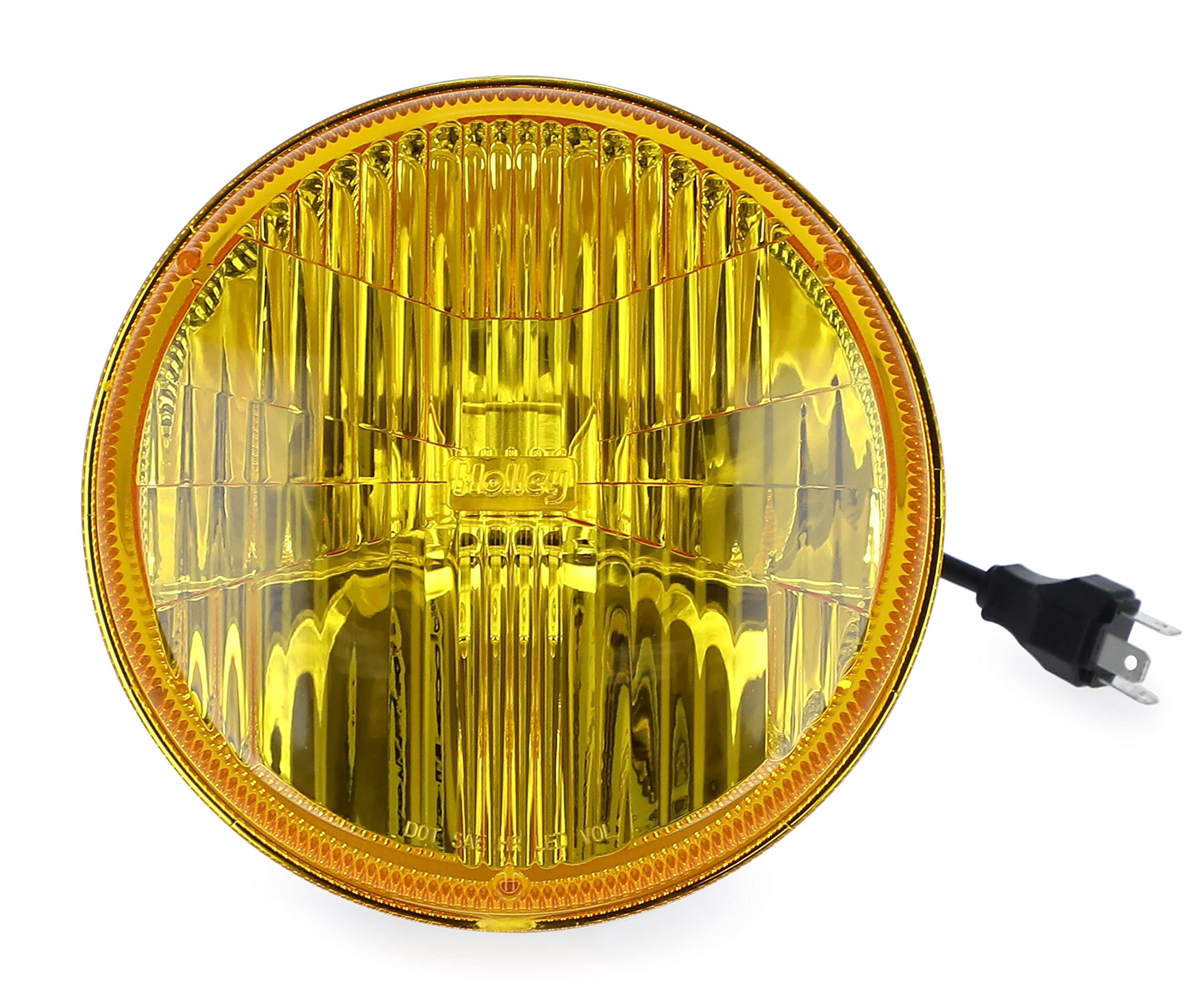 Yellow Lens Holley RetroBright LED Headlight (Utilizes 5700K Bulb)