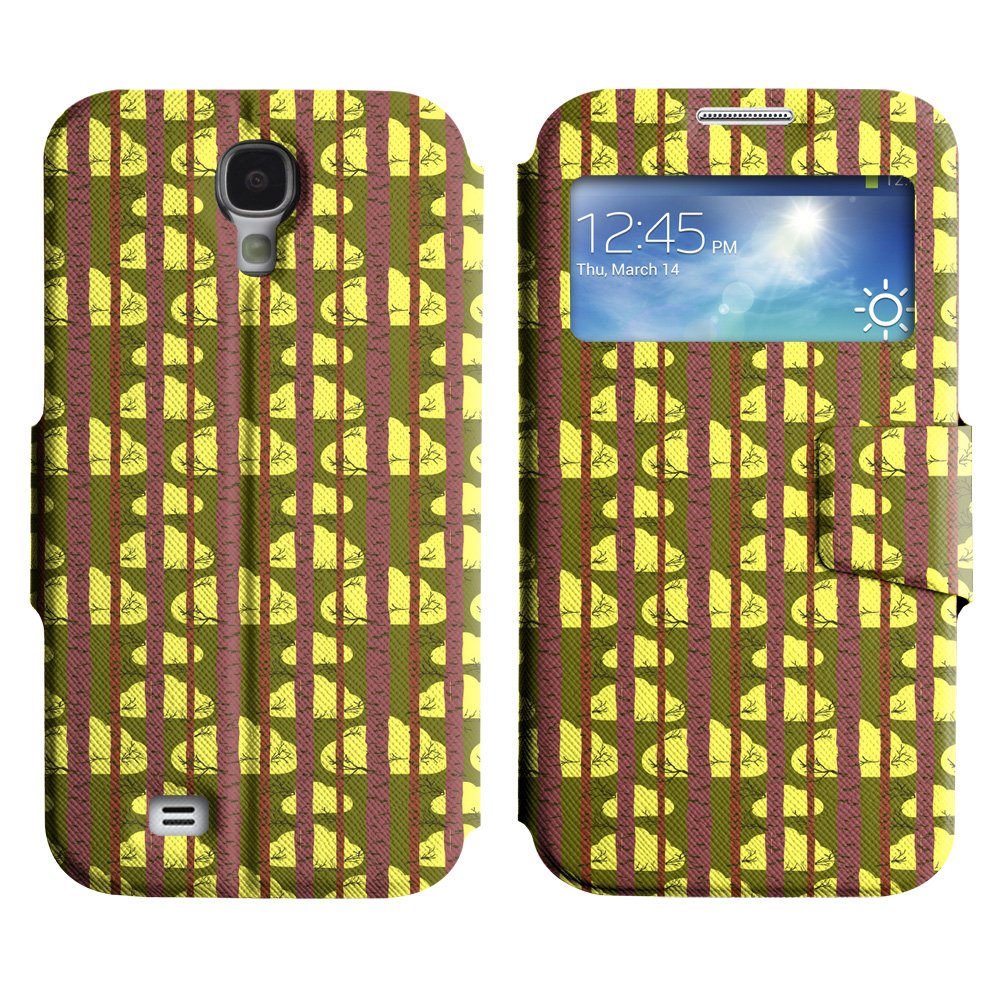 Slim Leather UNIQUE+ View Stand Case Apple iPhone 5C ( cute cloud )