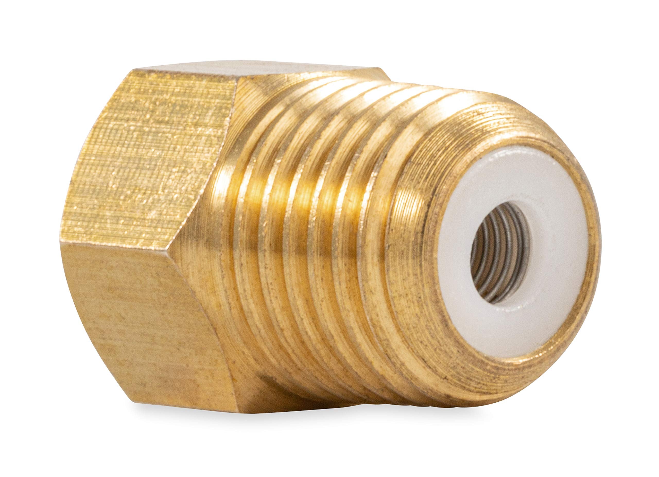 1/4" Male NPT x Camco 59954 1/4" Female Propane Fitting Inverted Flare with Check Valve