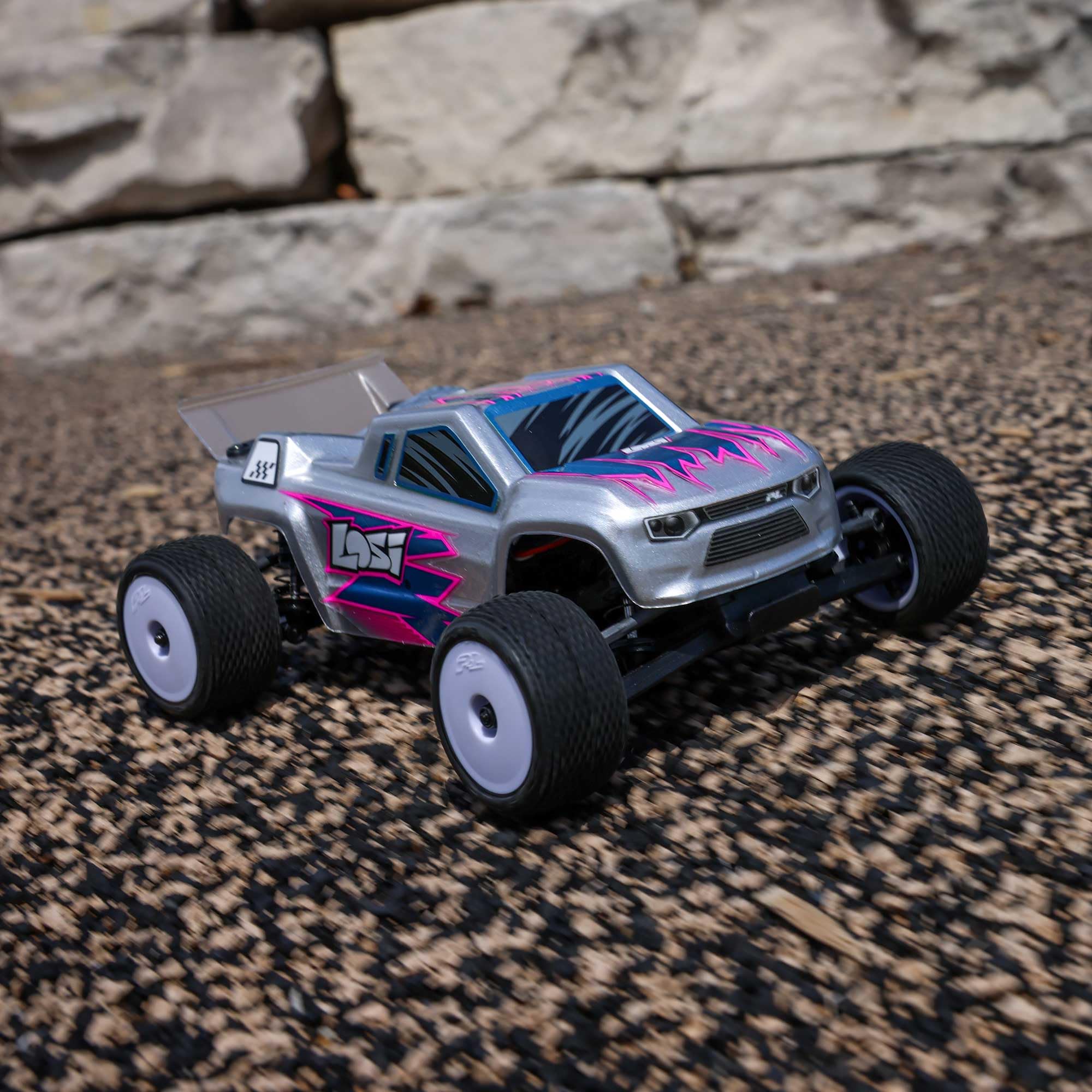 Losi Micro-T 1/28 Silver 2 Wheel Drive RTR LOS-1392T2