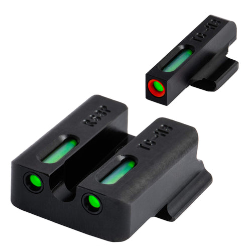 TRUGLO TFX Pro Xtreme Hangun Sights for Ruger Pistols, Ruger American 9mm & .45 Tritium and Fiber Optic