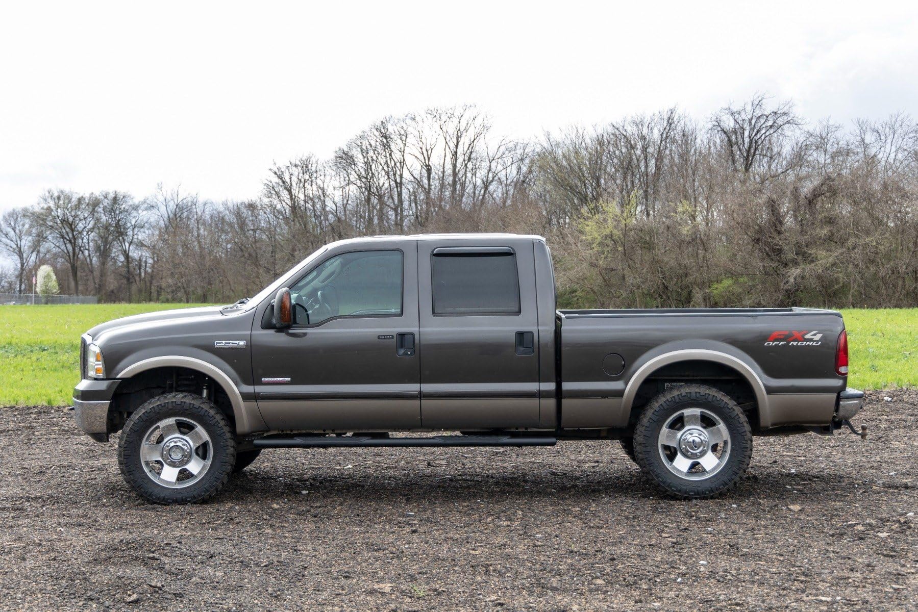 Rough Country Nerf Steps Oval for Ford F-250/F-350 SuperDuty (1999-2016) Crew Cab - OEM Style Rails with Built-in Side Steps