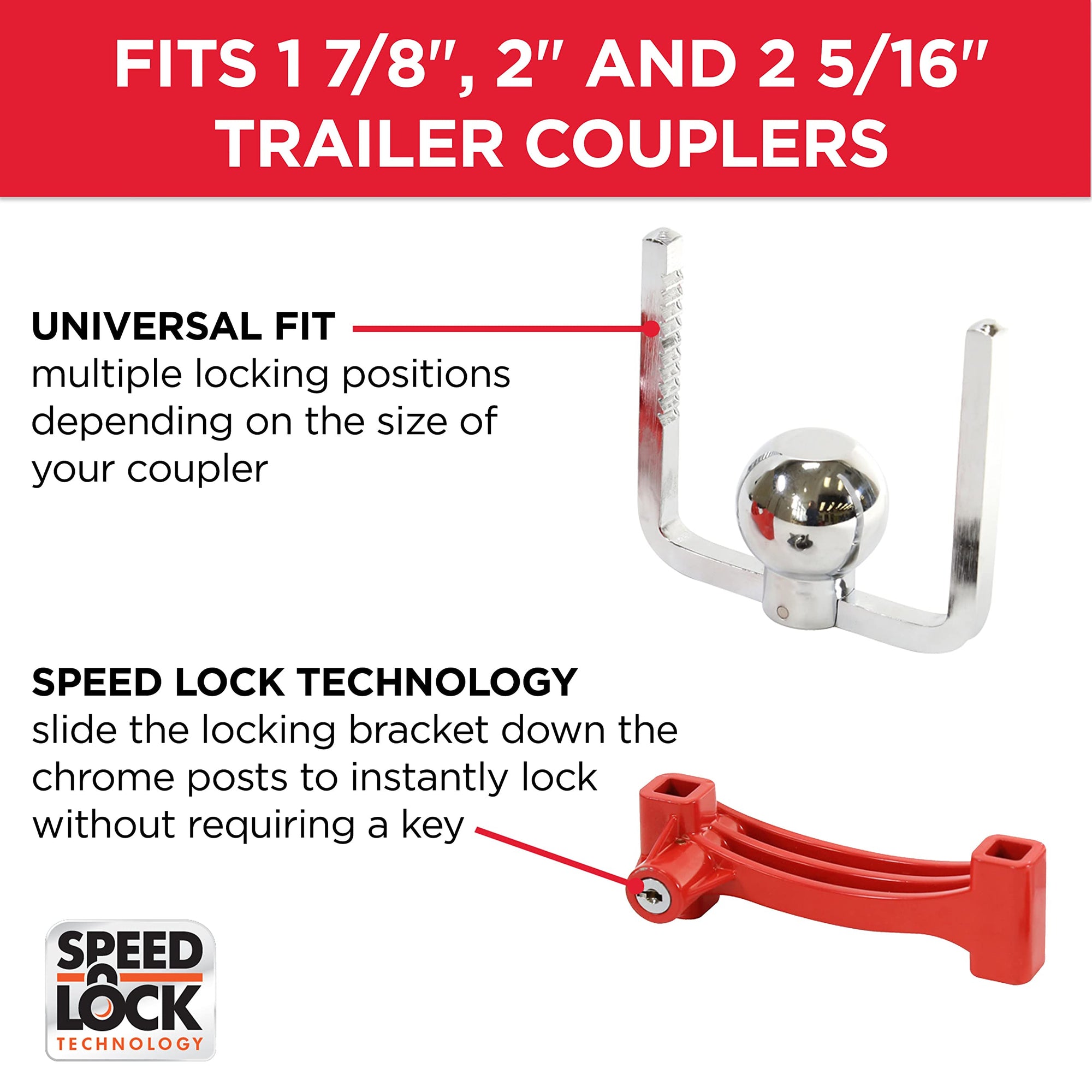 Coupler TOWSMART Anti Theft Lock Kit