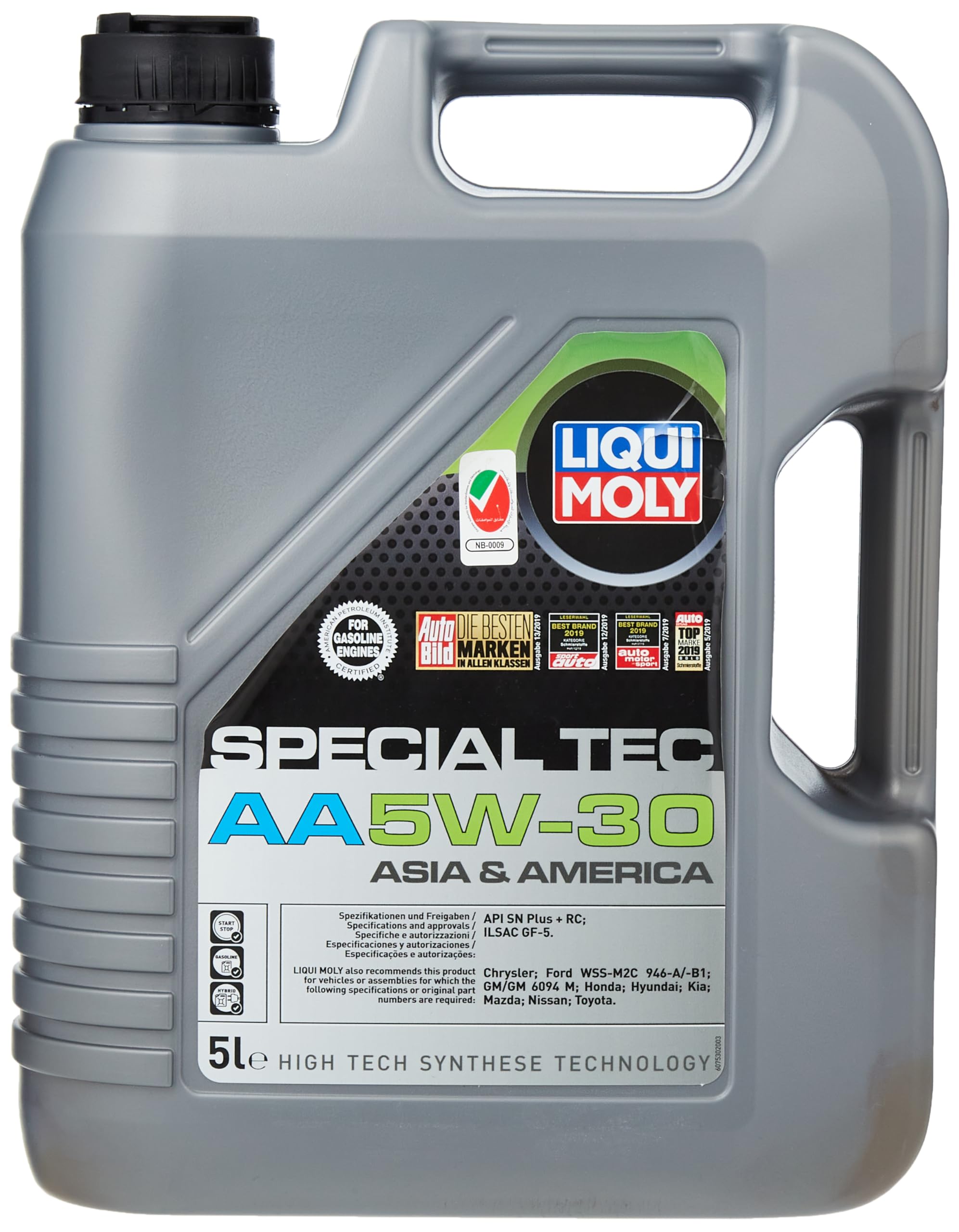 LIQUI MOLY SAE 5W-30 Special Tec AA | 5 L | Fully synthetic engine oil | SKU: 20138