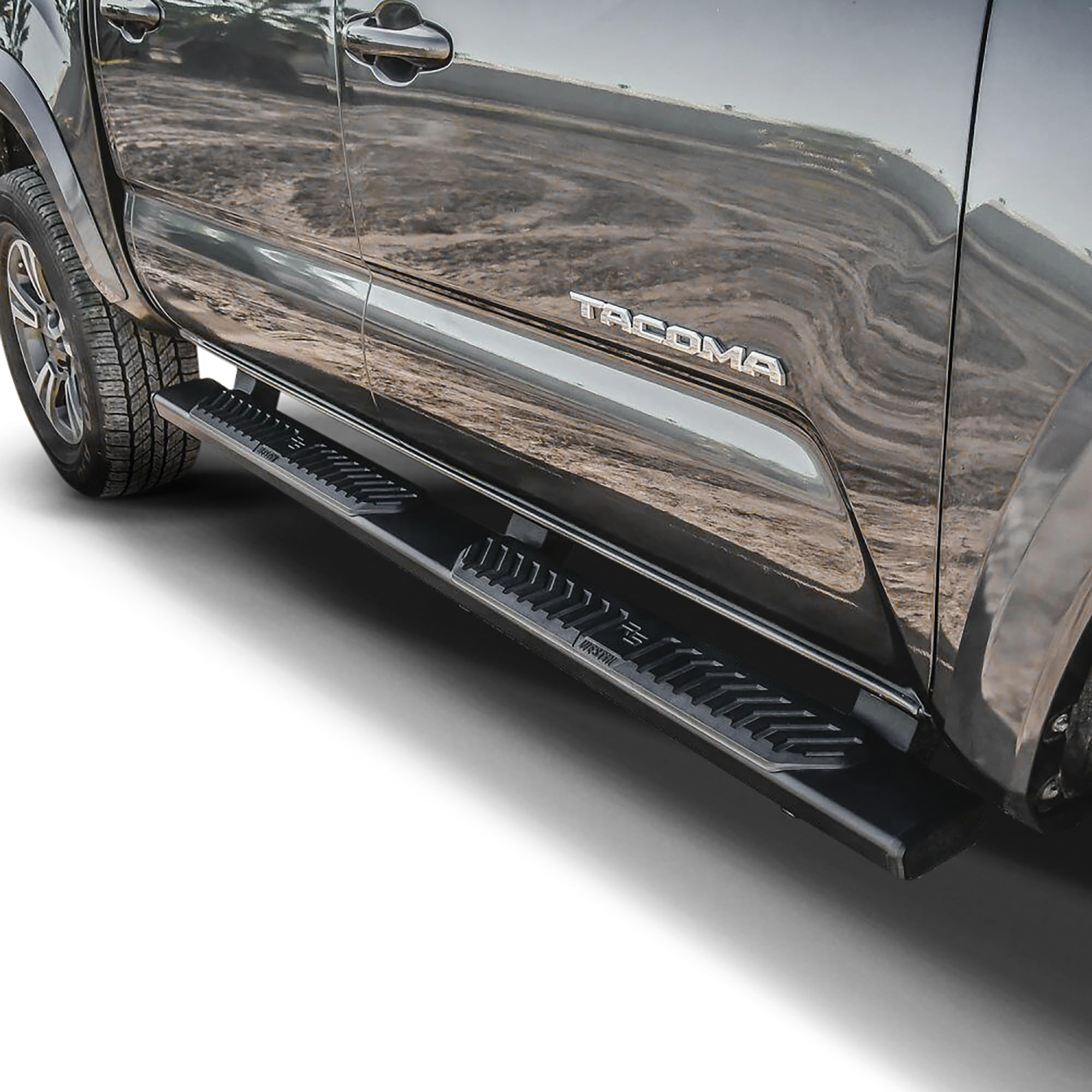 28-51135 WESTIN R5 Nerf Bars fits 2005-2023 Tacoma Double Cab Black Pair