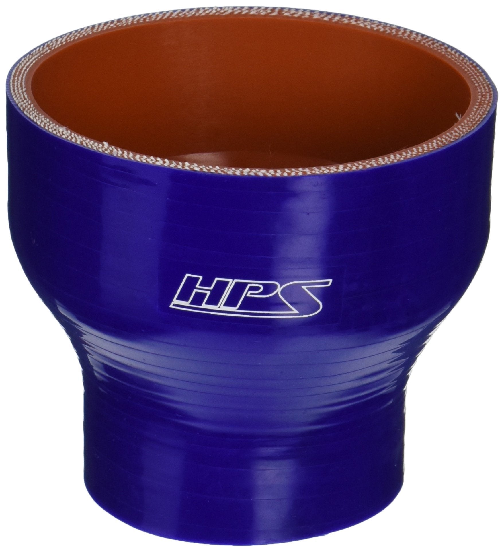 HPS Silicone HTSR-200-312-BLUE High Temperature 4-ply Reinforced Reducer Coupler Hose, 60 PSI Maximum Pressure, 3" Length, 2" > 3-1/8" ID, Blue