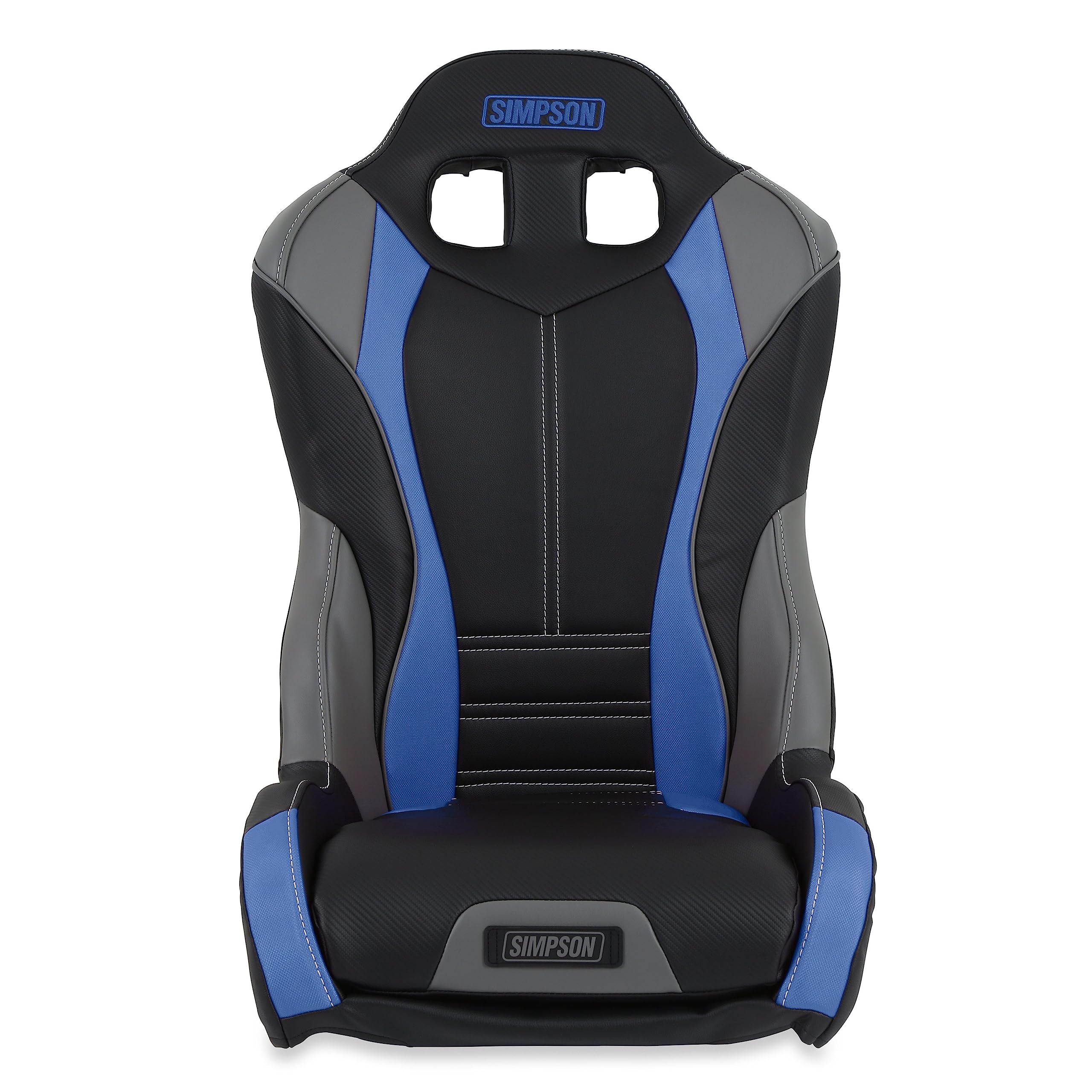 Simpson PRO SPORT Front Seat Black/Light Blue/Grey [107-317]