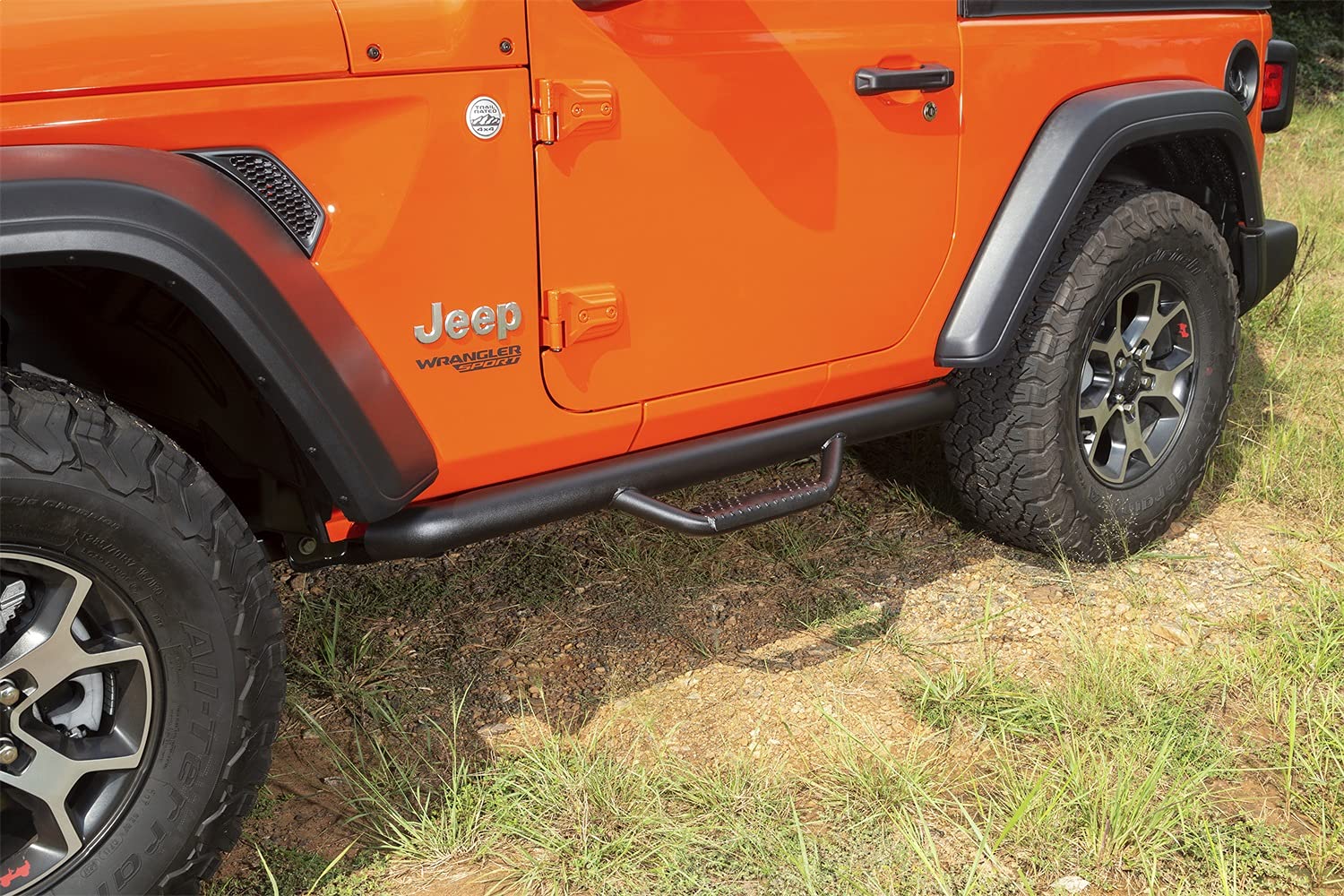 Spartan Rugged Ridge Nerf Bar for Jeep Wrangler JL | Textured Black | 11596.03 | Fits 2018-2025 Jeep Wrangler JL