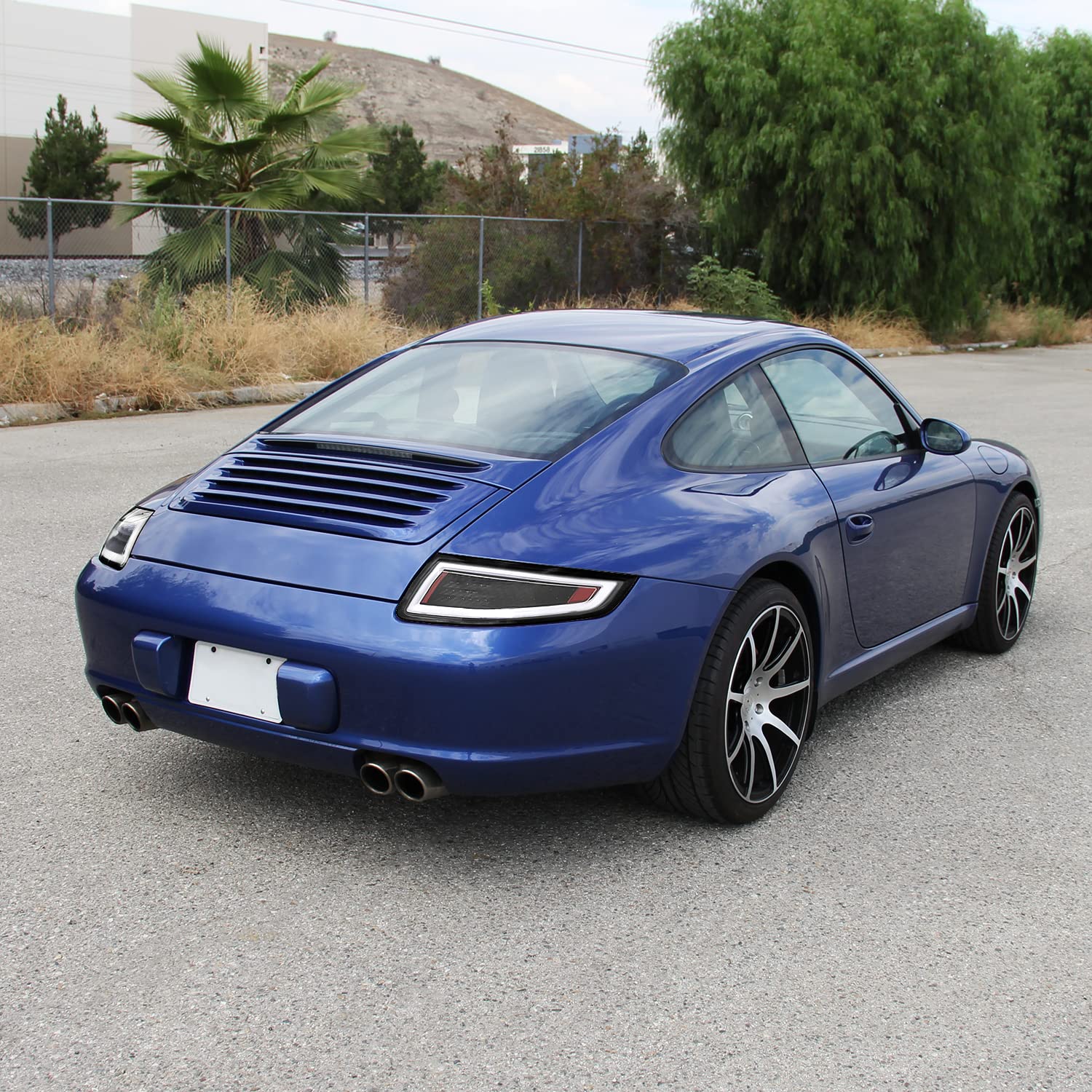 Black LED Tail Lights SPEC-D TUNING Compatible with 2005-2008 Porsche 911 997 Carrera/Carrera 4 / Carrera S/Carrera 4S / Targa 4 / Targa 4S, Left + Right Pair Assembly