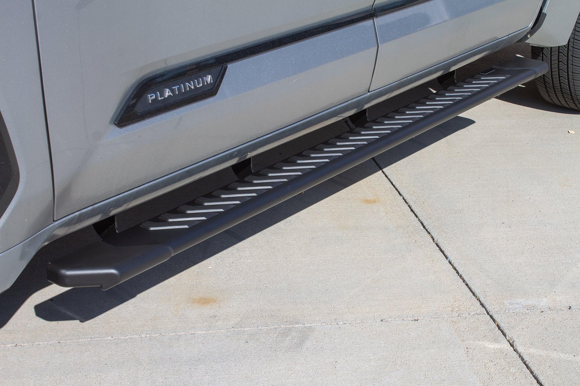 Raptor Series Steps Running Boards 5in OEM Style Full Tread Black Aluminum Compatible with 2022-2026 Tundra Crew Max Cab