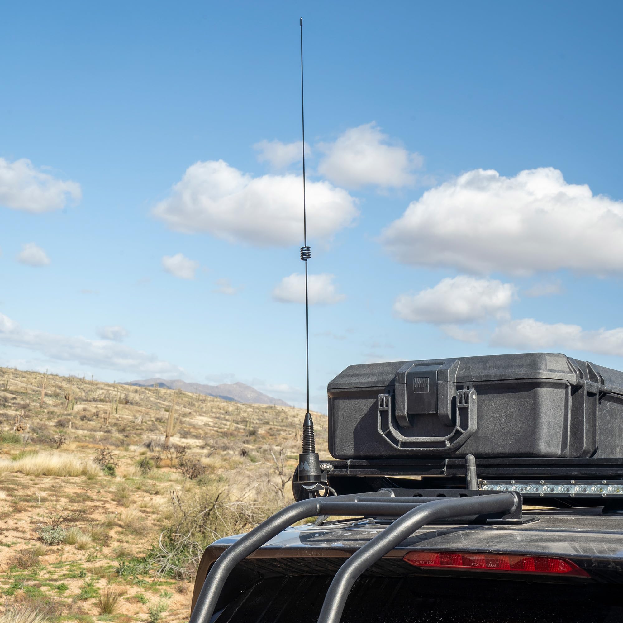 MXTA26 Midland - MicroMobile 1.5 inch Base Diameter 6DB Gain Whip Antenna with NMO Great for Off-roaders, overlanders, Farmers - Max Power120W Boost Signal Output - 5/8 Wave - 32” Antenna
