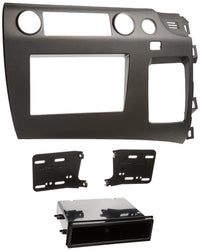 Metra Electronics 99-7871 Installation Kit for Single DIN/Double DIN 2006-2009 Honda Civic Vehicles Charcoal Grey