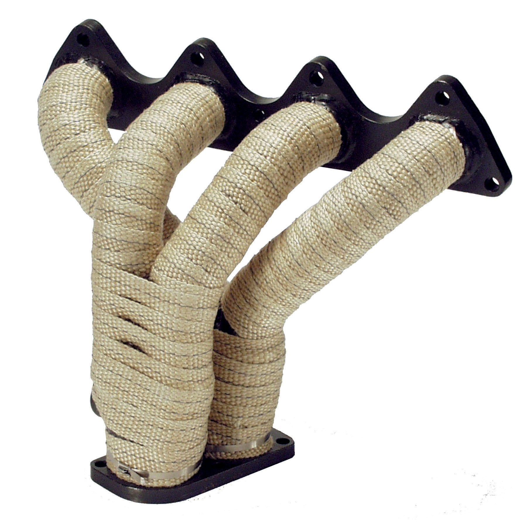 2" x 100' Glass Fiber Exhaust Heat Wrap - Design Engineering Heat Wrap for Exhaust Pipes, Pliable Exhaust Wrap Tape, Withstands 1800°F Direct Heat & 2500°F Intermittent Heat