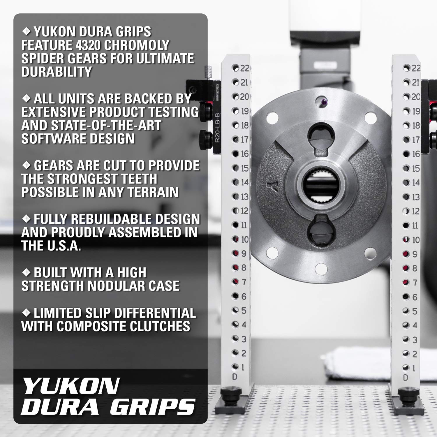 Dura Grip Yukon Gear & Axle Limited Slip Differential Positraction, Trac-Loc, 31 Spline, Compatible with Ford 8" Axle, YDGF8-31-SM