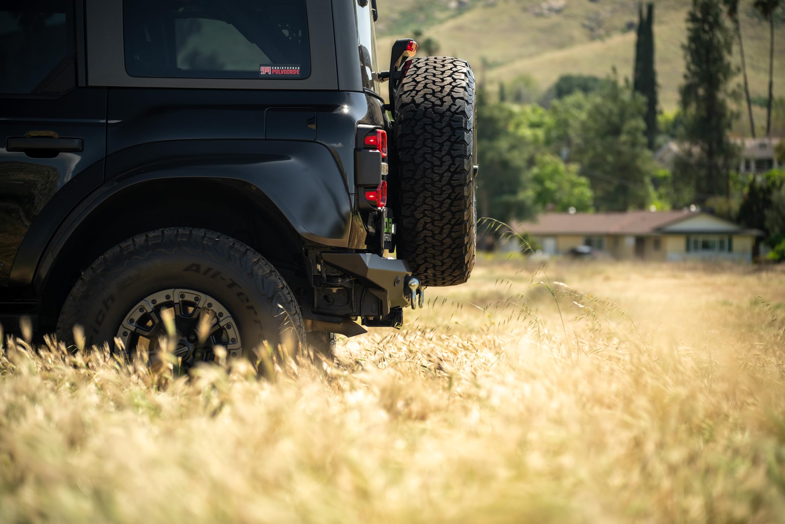 Spec Series DV8 Offroad Rear Bumper for 2021-2025 Ford Bronco | Mounts two 3" Light Pods | Features two 1" Thick D-Ring Mounts | Compatible With All Trim Levels (Including Raptor)