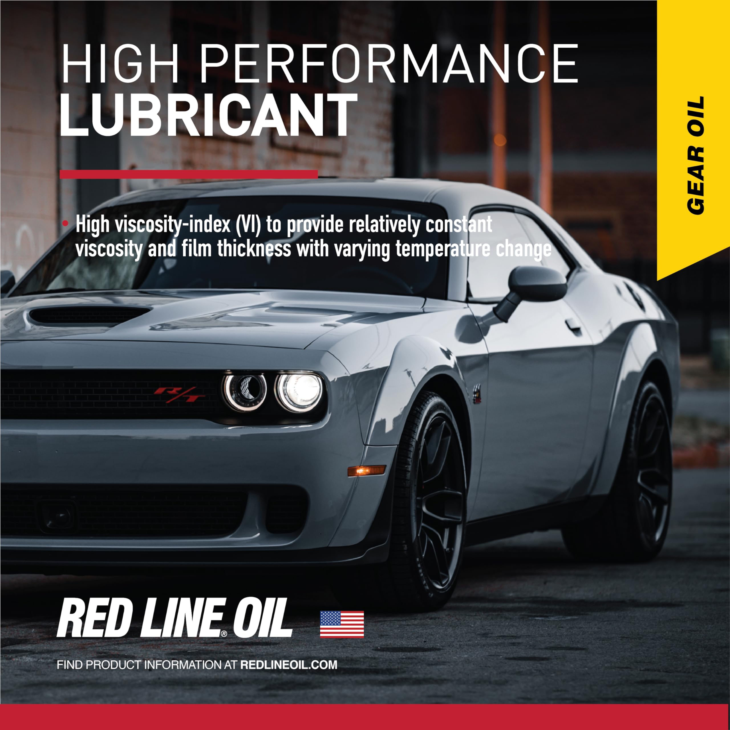 75W90 Red Line GL-5 Synthetic Gear Oil for Hypoid Limited Slip Differentials - 1 Quart (12 Pack)