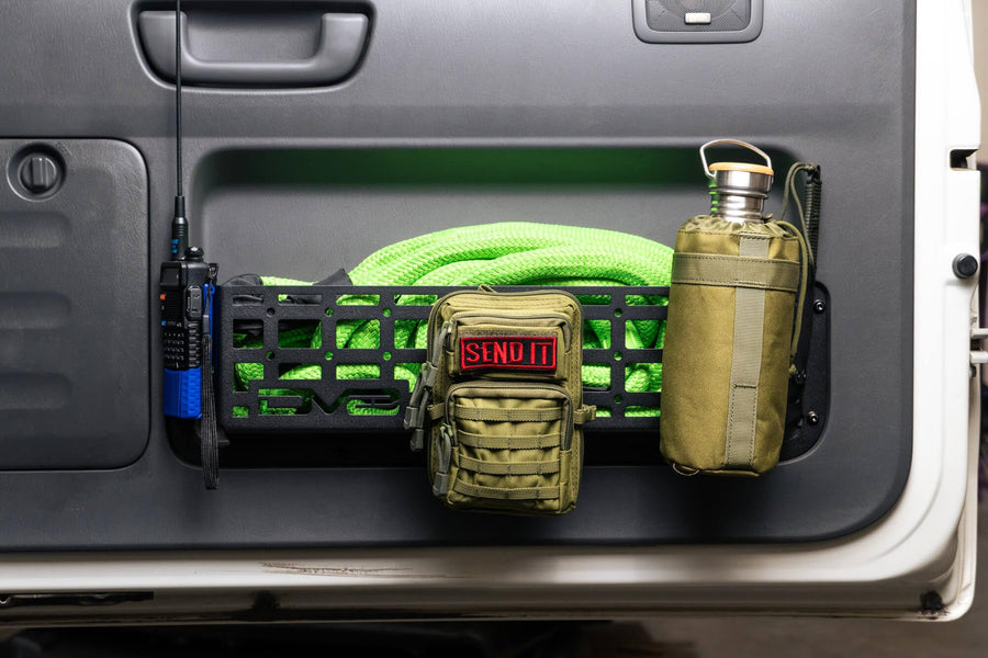 Molle Pocket Door for The 2003-2009 Lexus GX 470 | Cargo Net Replacement | Steel Pocket to Replace Saggy Factory Net | Great for Molle Bags, Recovery Gear, Tools, Med-Kit, & More | DV8 Offroad