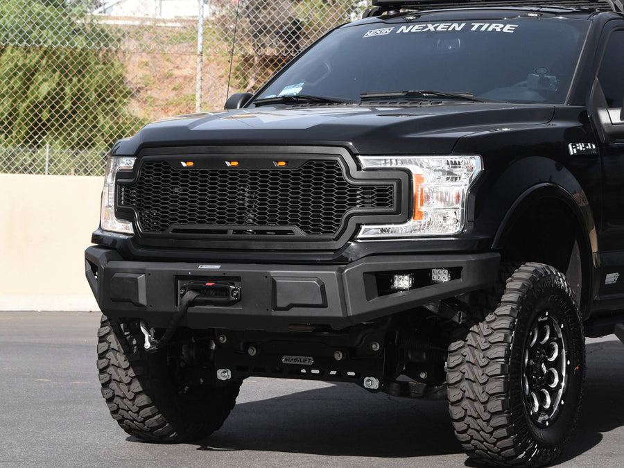 7161986 Armordillo USA RP Front Bumper Fits 2018-2020 Ford F-150-Matte Black (Excludes Model with Front Parking Sensor)